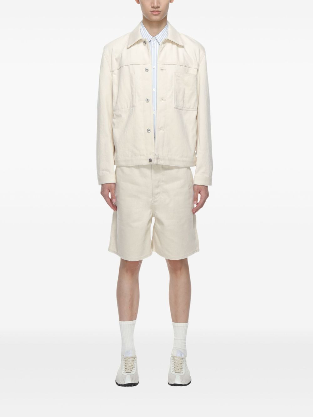 patch-pocket cotton jacket - 2