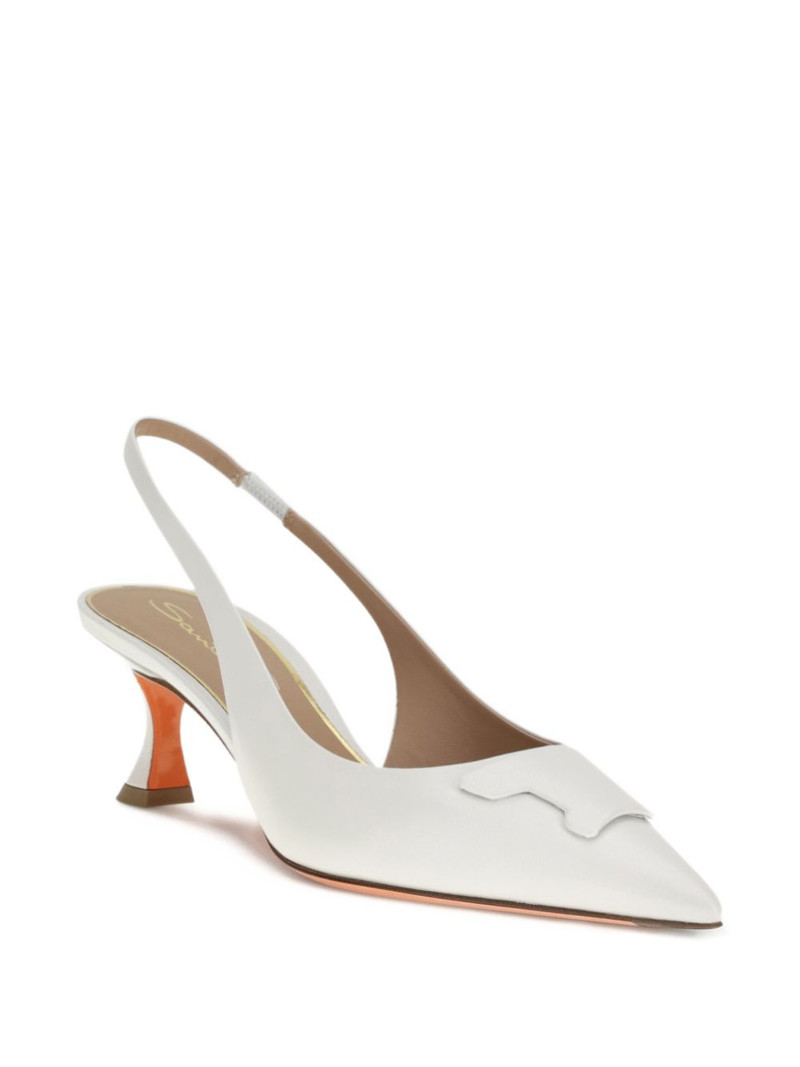 Santoni buckle slingback pumps outlook