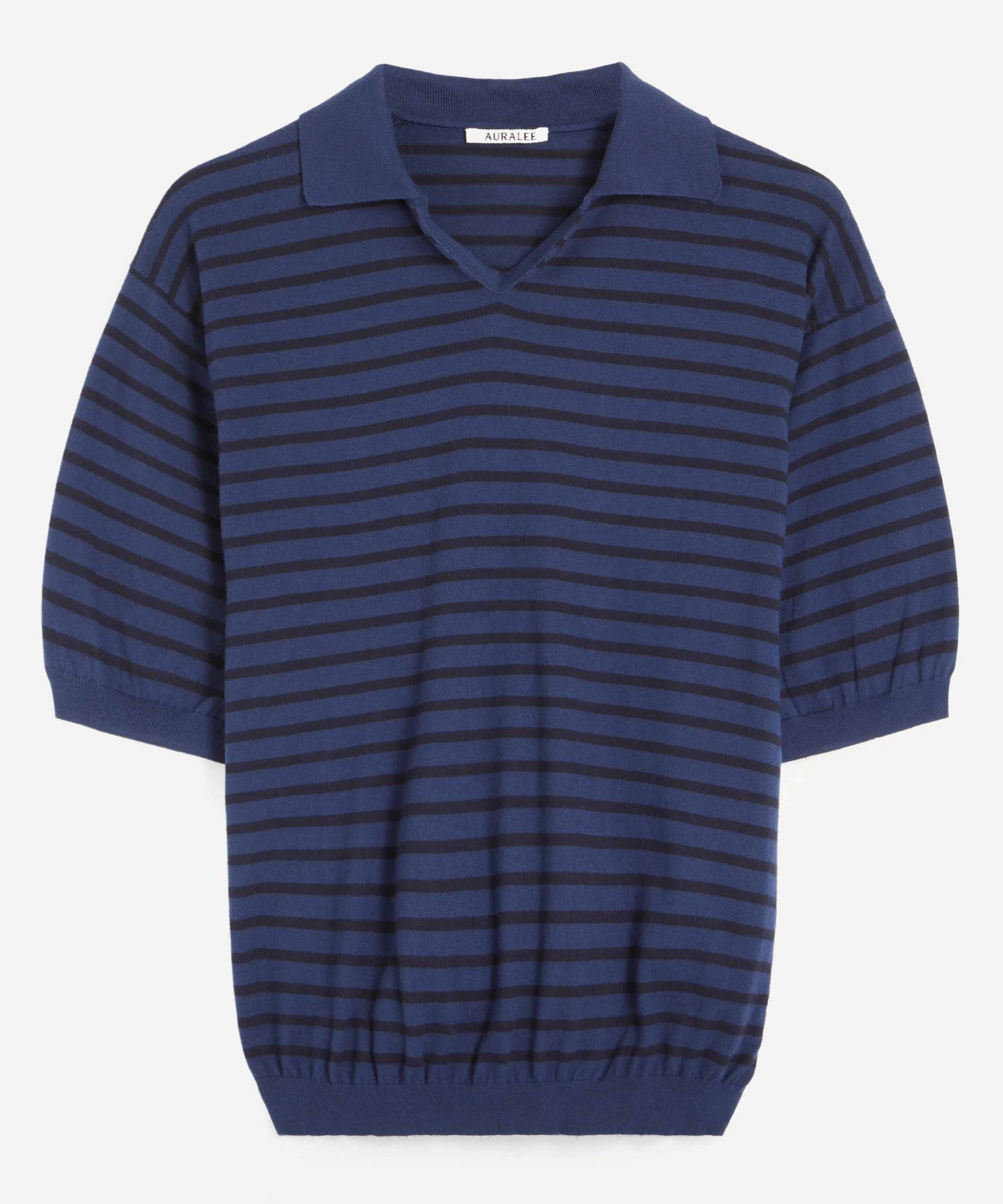 High Gauge Cotton Knit Skipper Polo - 1