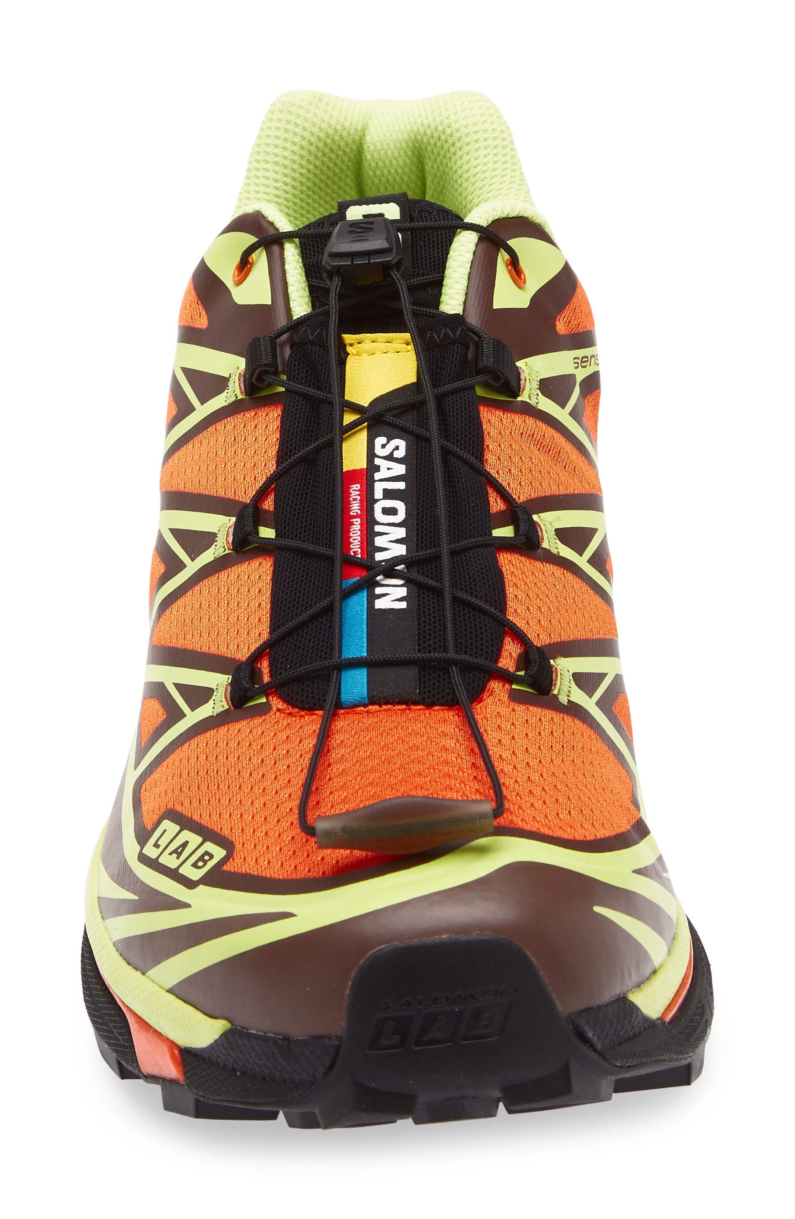 Salomon Gender Inclusive XT-6 Sneaker in Red Orange/Sharp Green/Black at Nordstrom - 4