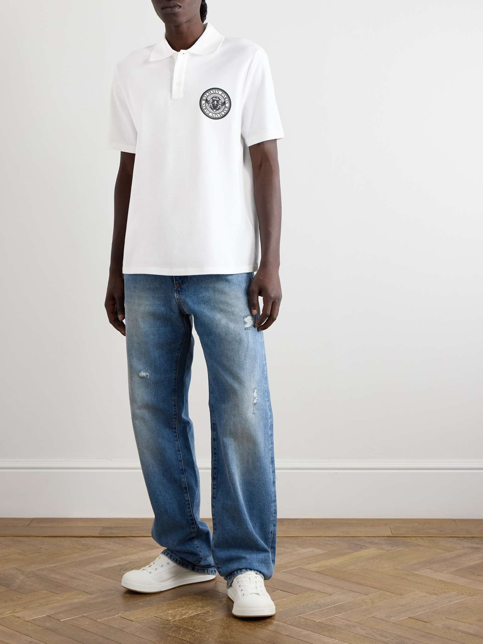 Logo-Print Cotton-Piqué Polo Shirt - 2