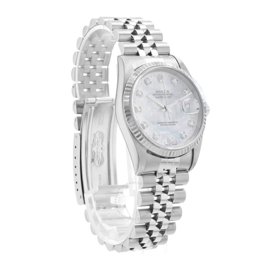 Pre-owned Rolex Datejust 36 Automatic Chronometer Diamond Men's Watch 16234 MDJ - 7