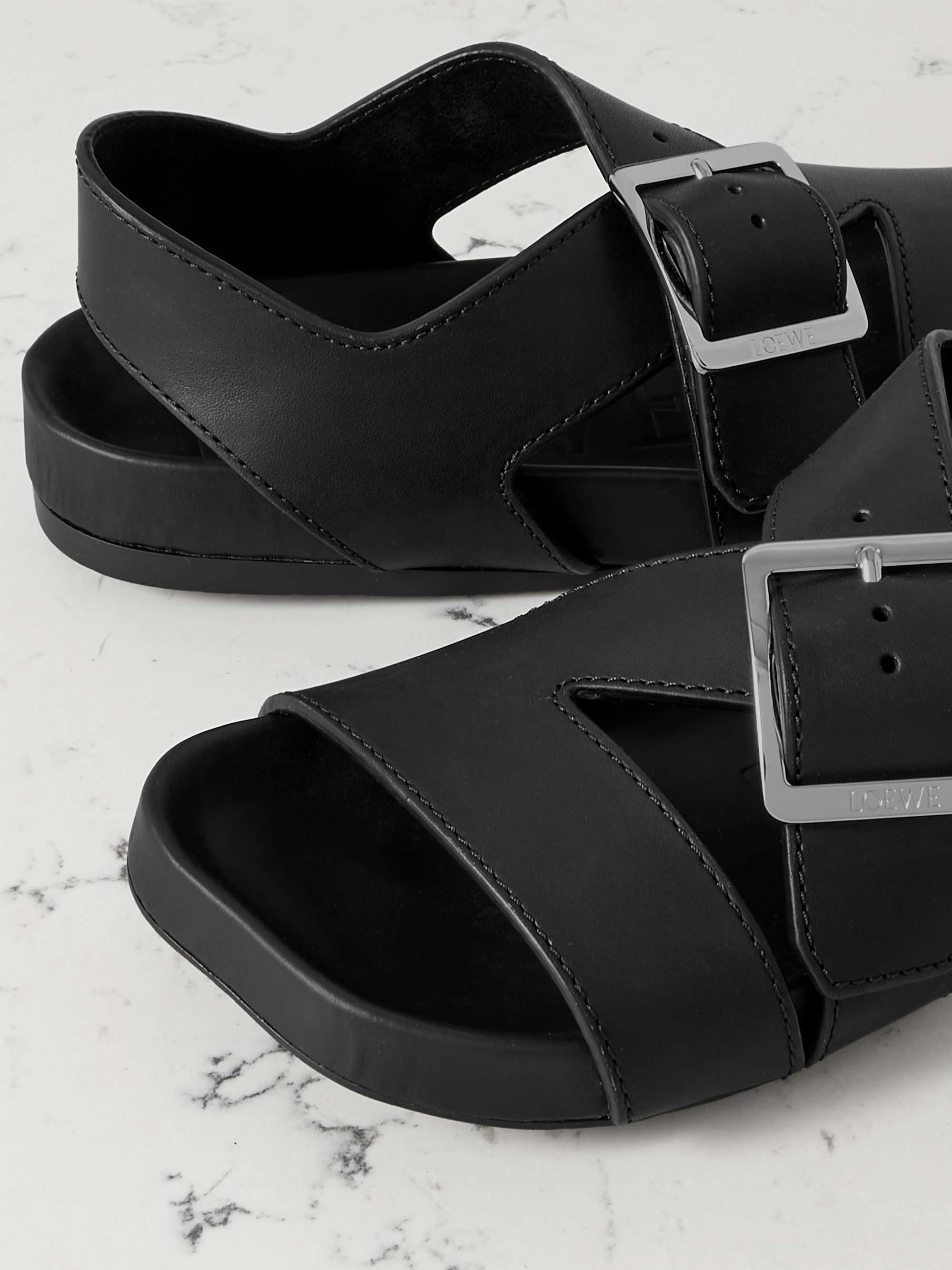 Loewe Women Ease Leather Sandals - 5