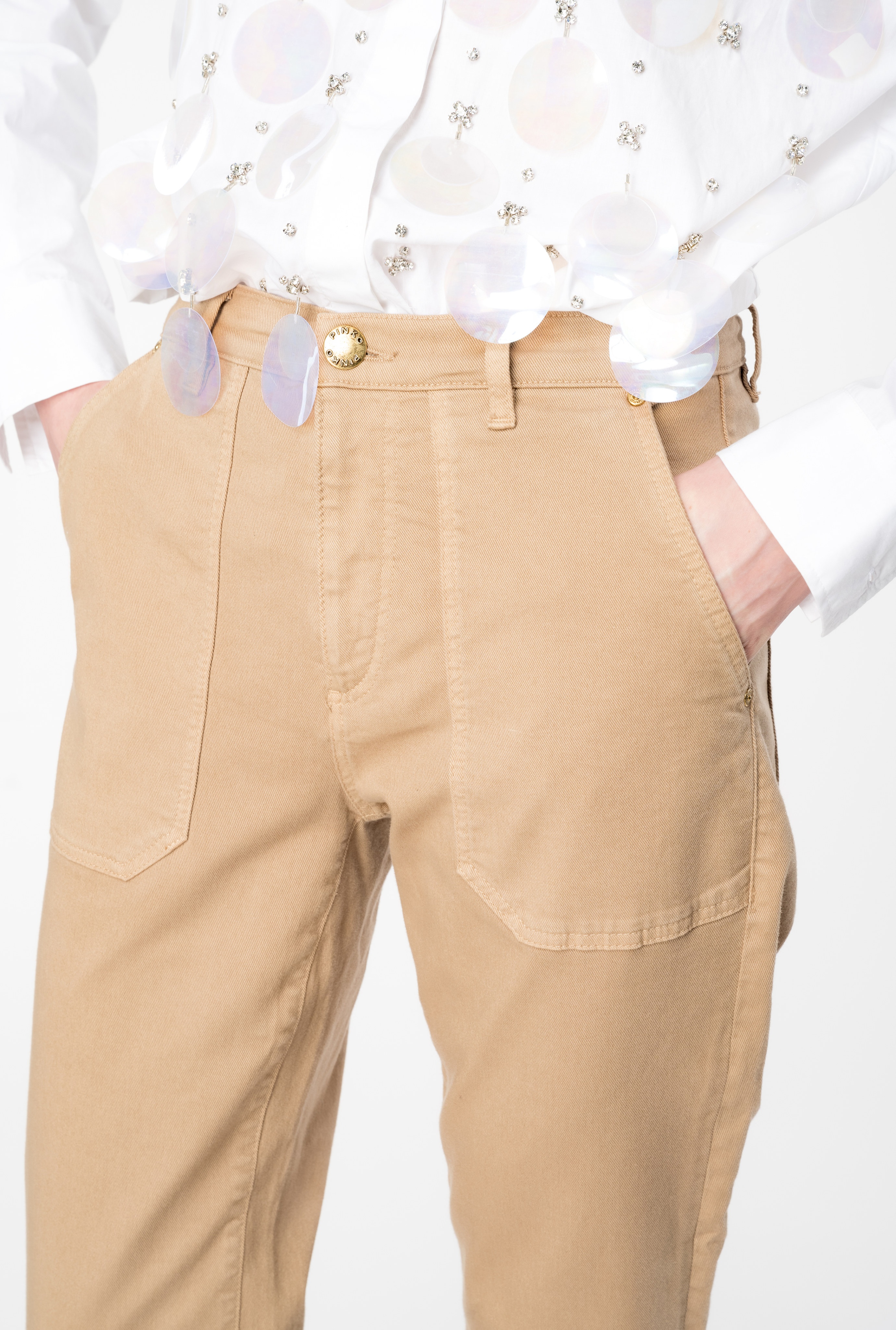 COTTON BULL CHINO-STYLE JEANS - 3