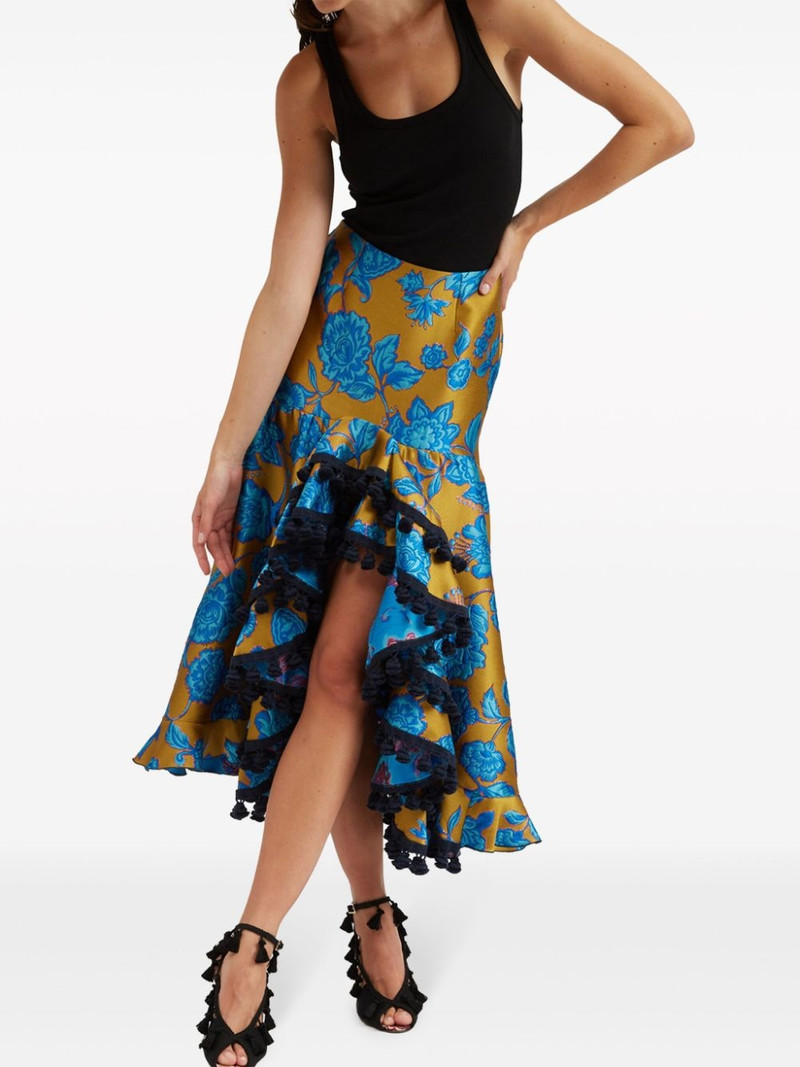 La DoubleJ Feria asymmetric jacquard skirt outlook