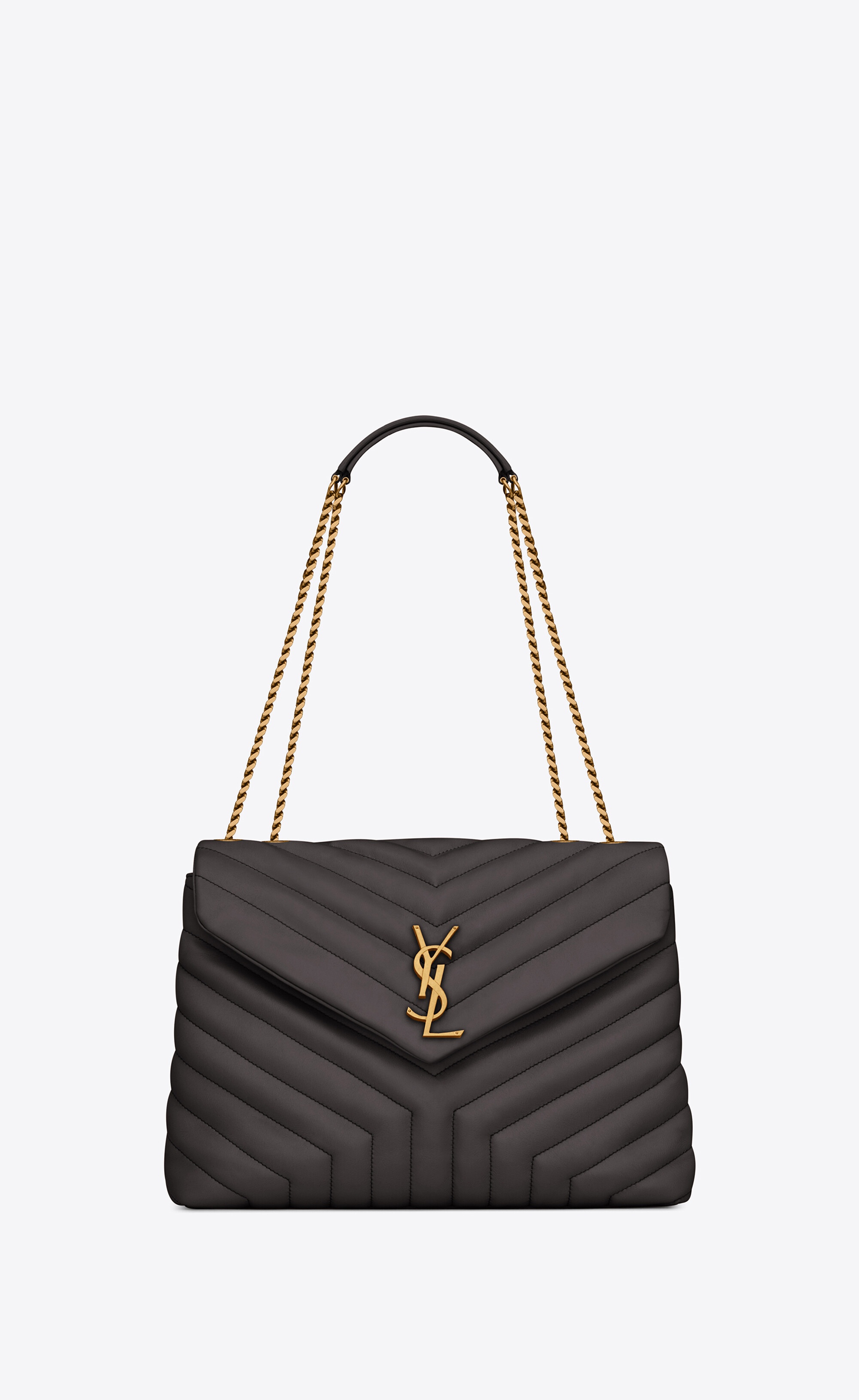 loulou medium chain bag in matelassé "y" leather - 1