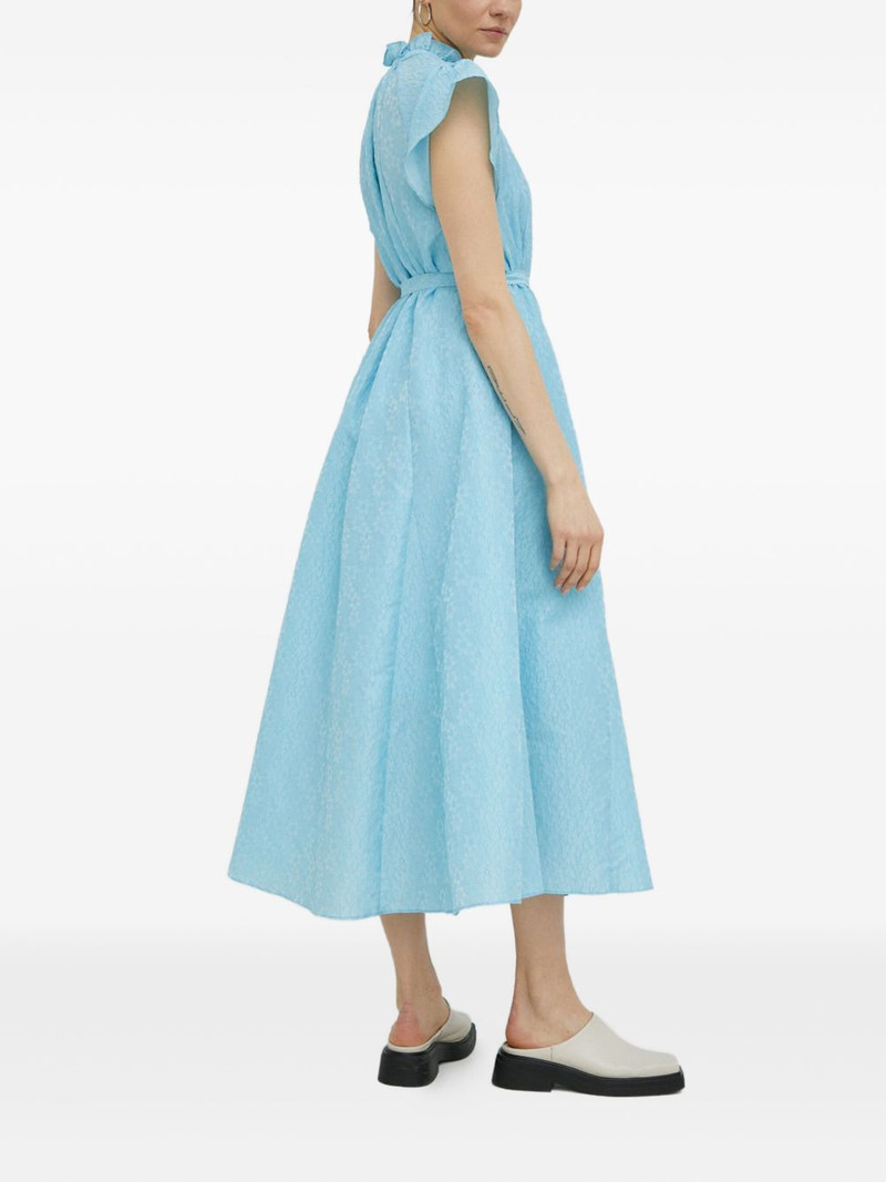 ruffled tie midi dress 4
