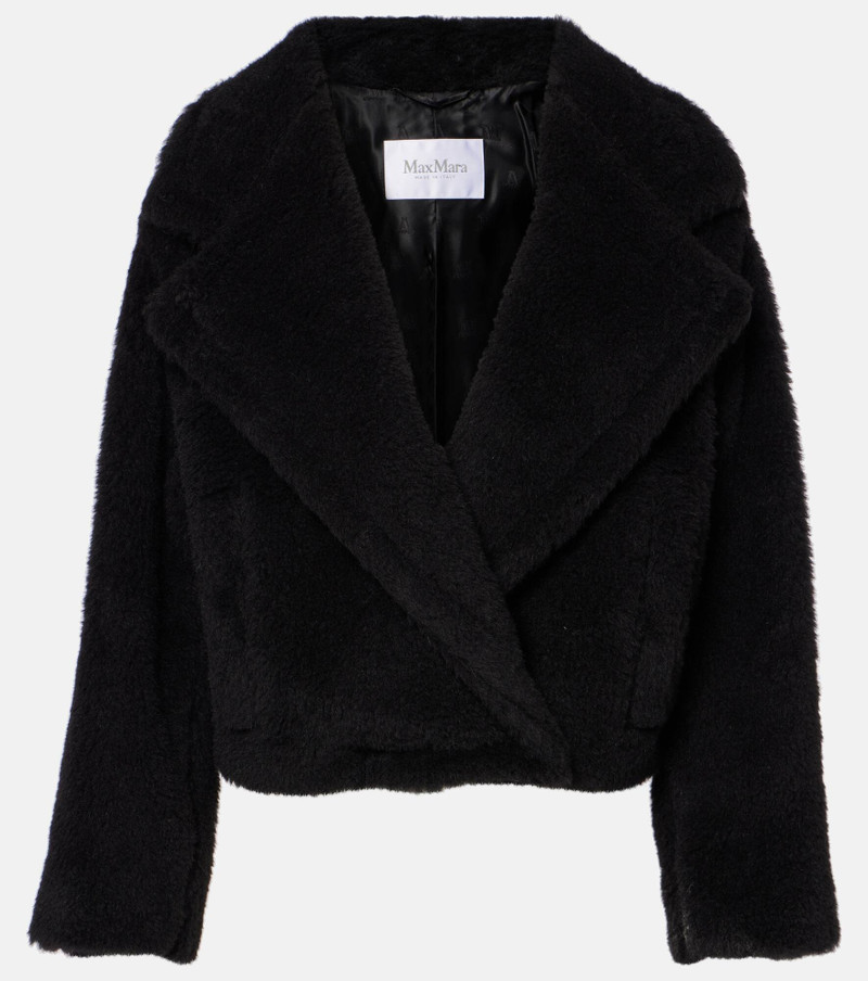 Oggeri alpaca, wool, and silk teddy coat 1