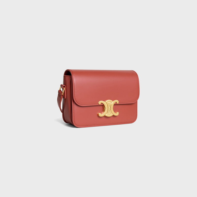 CELINE Teen Triomphe Bag in shiny calfskin outlook