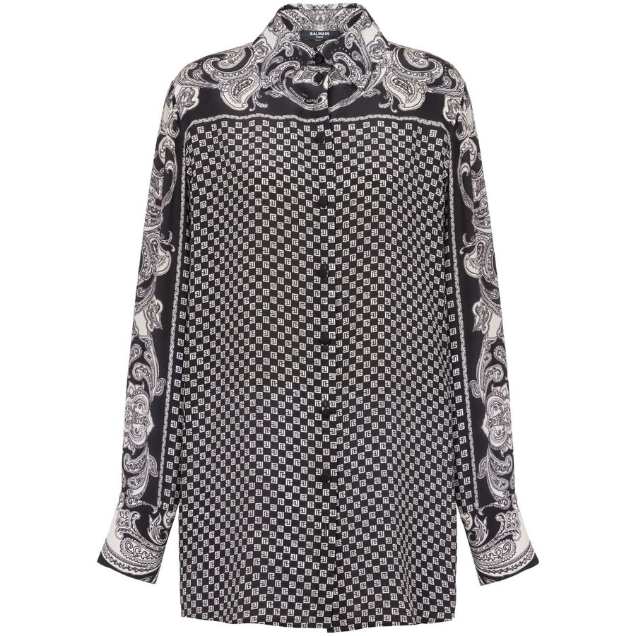 Balmain Paisley-Print Silk Shirt - 5