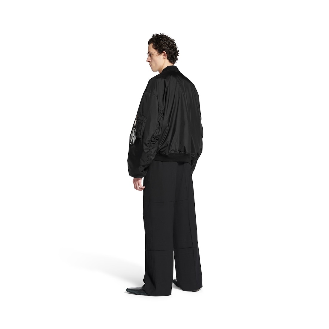 Bomber Jacket Large Fit in Black - 3