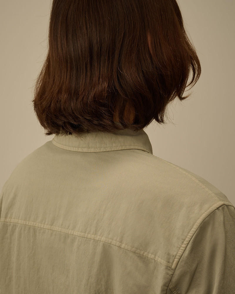 Diagonal Flatt Nylon Zipped Overshirt 6