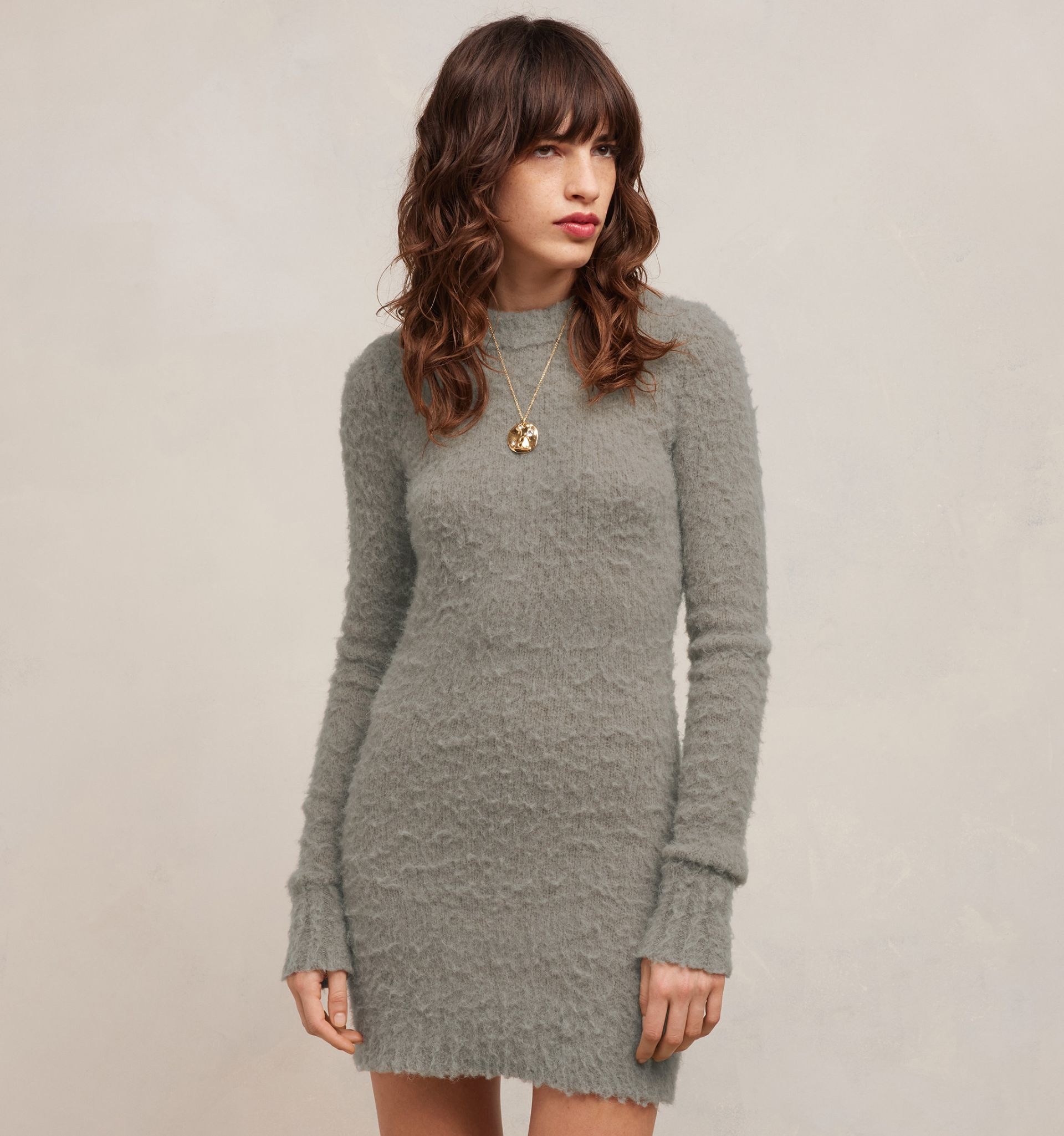 Brushed Alpaca Dress - 6