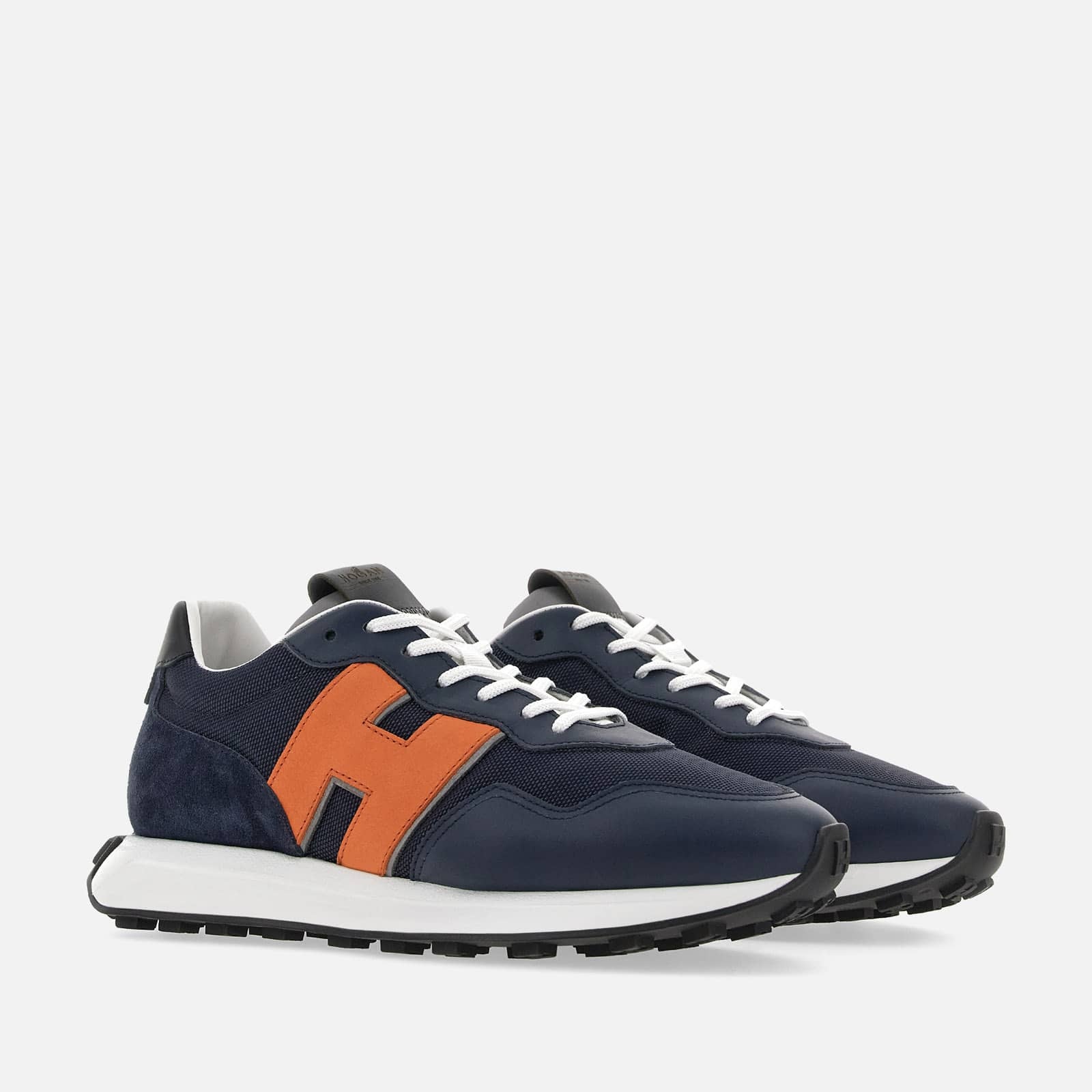 Sneakers Hogan H601 Orange Blue White - 2