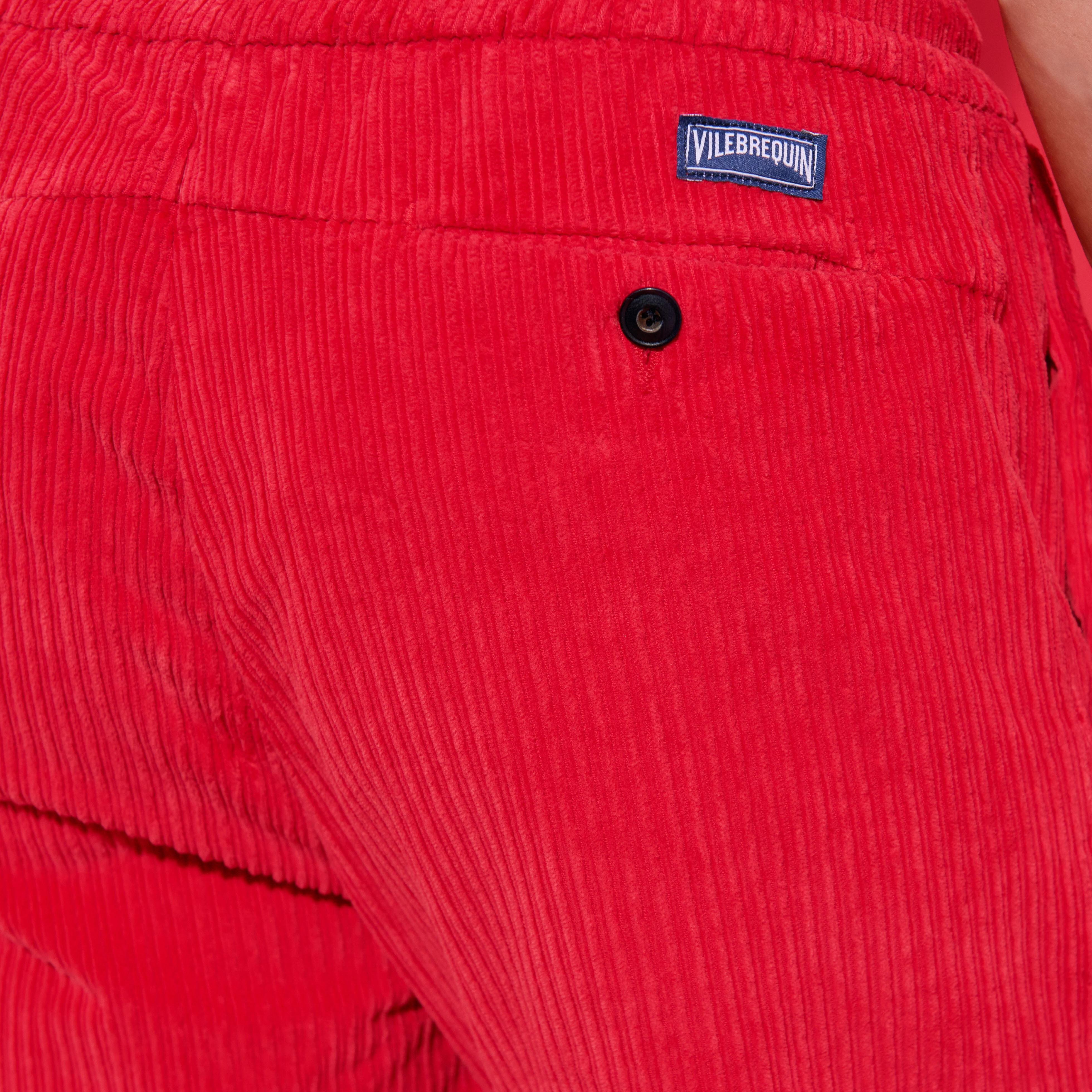 Men Velvet Elastic Waist Pants - 5
