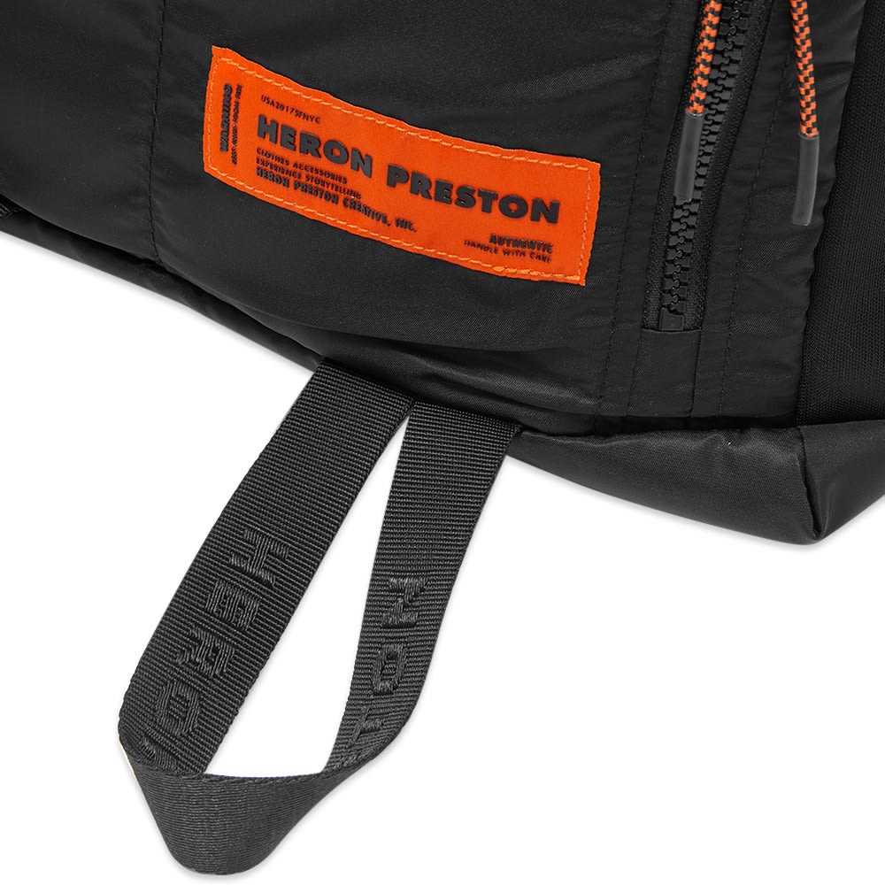 Heron Preston Zip Round Logo Backpack - 4