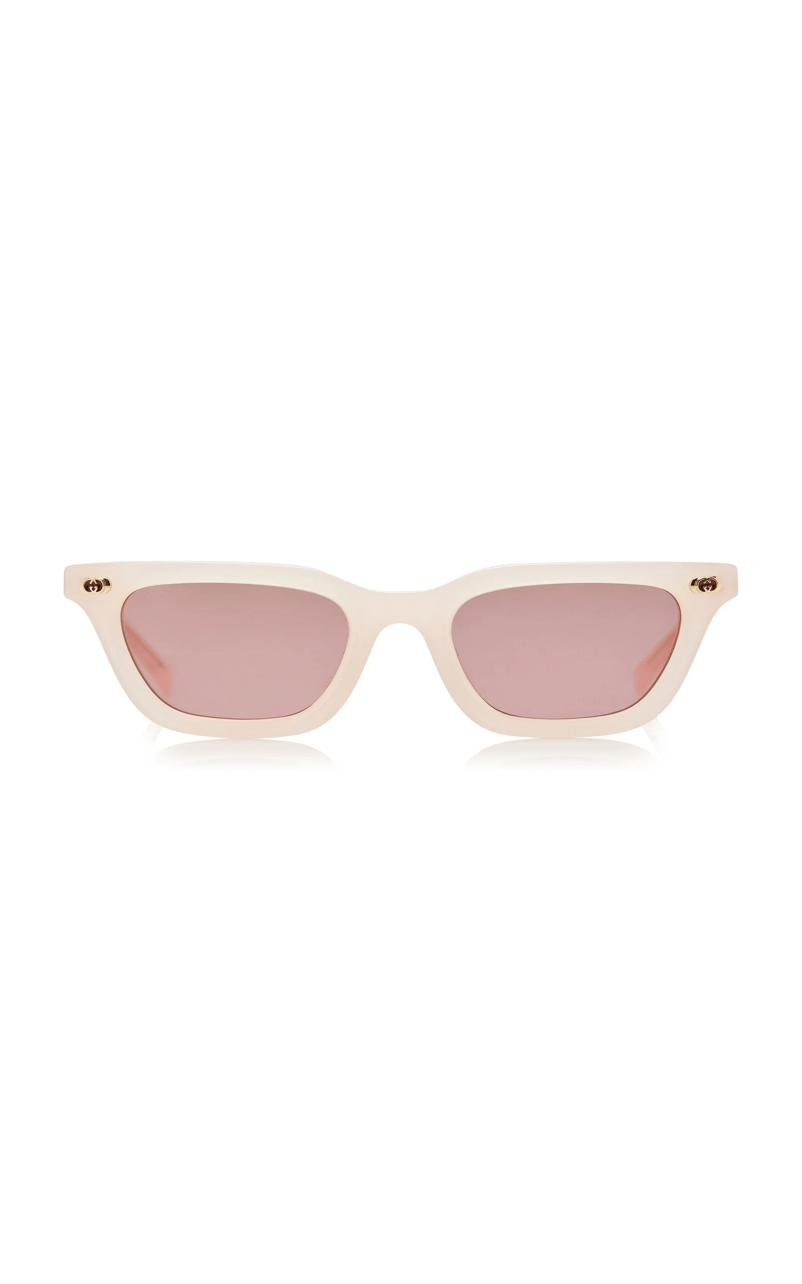 Square-Frame Acetate Sunglasses pink - 1