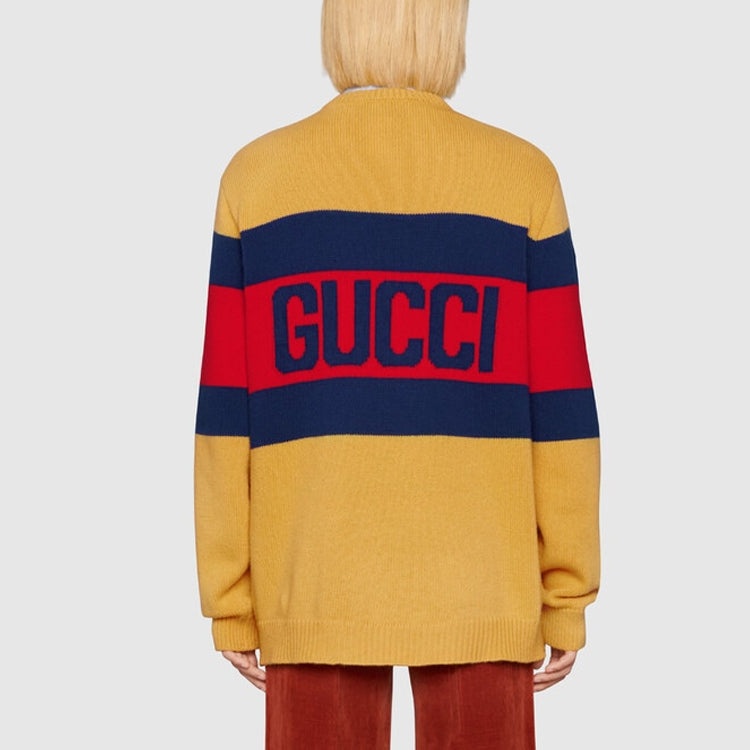 Gucci 100 Wool Sweater 'Yellow Red Blue' 676393-XKB43-7123 - 4