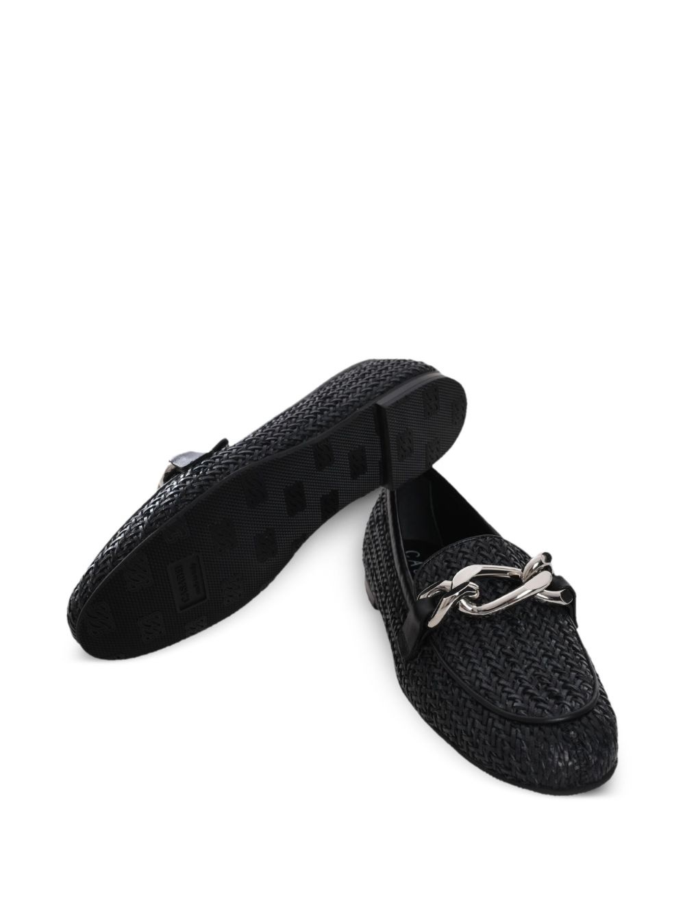 chain-link detail loafers - 5