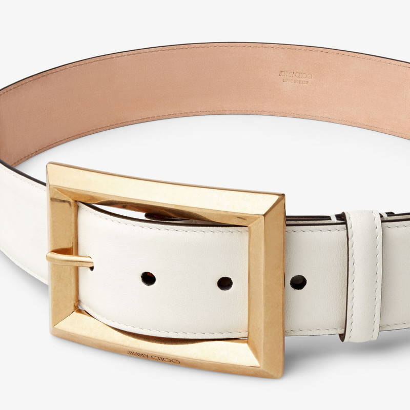 Arlie Latte Calf Leather Belt 4