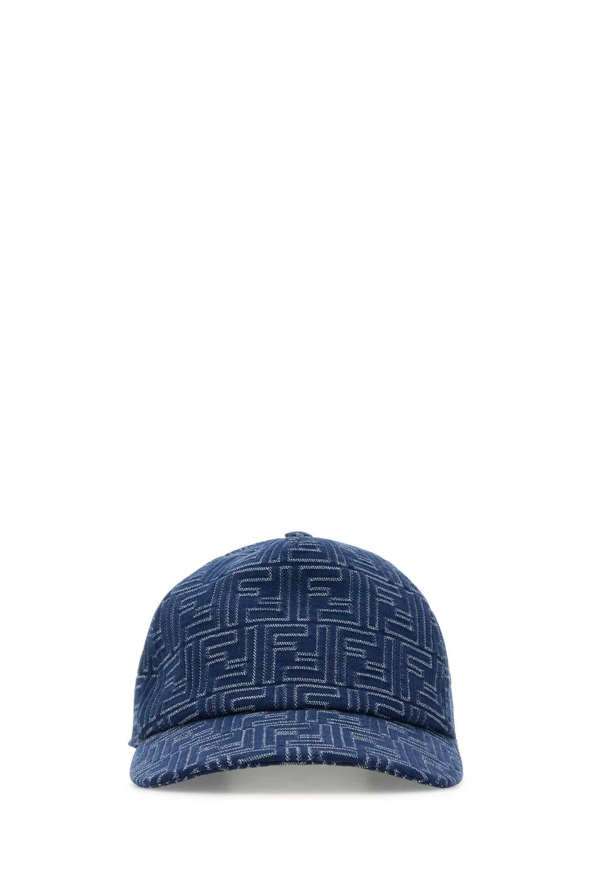 Fendi Men Embroidered Denim Baseball Cap - 1