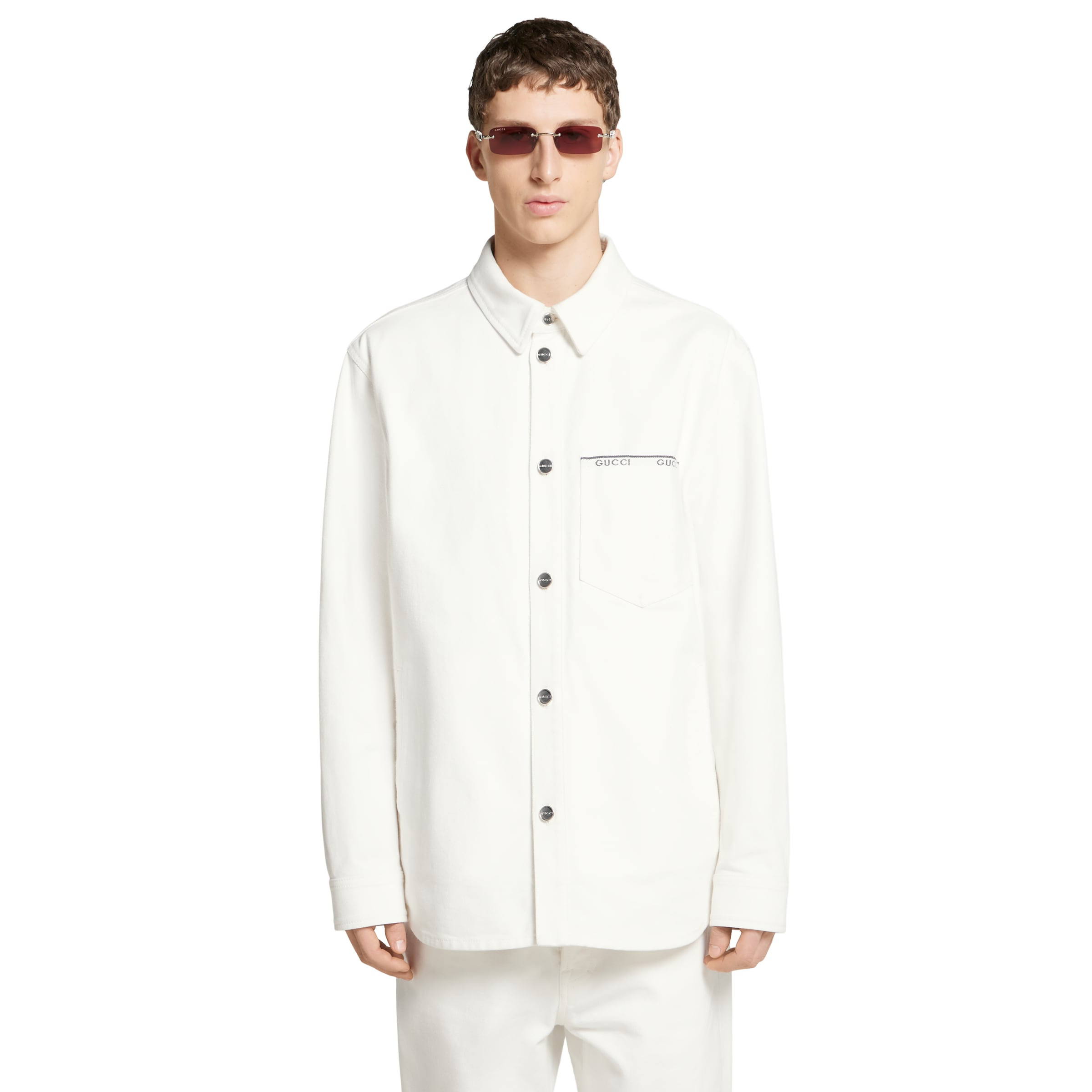 Cotton selvedge denim shirt - 3
