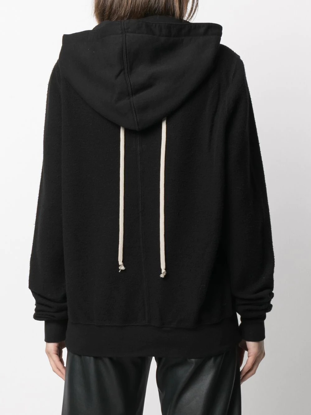 drawstring hood cotton hoodie - 4