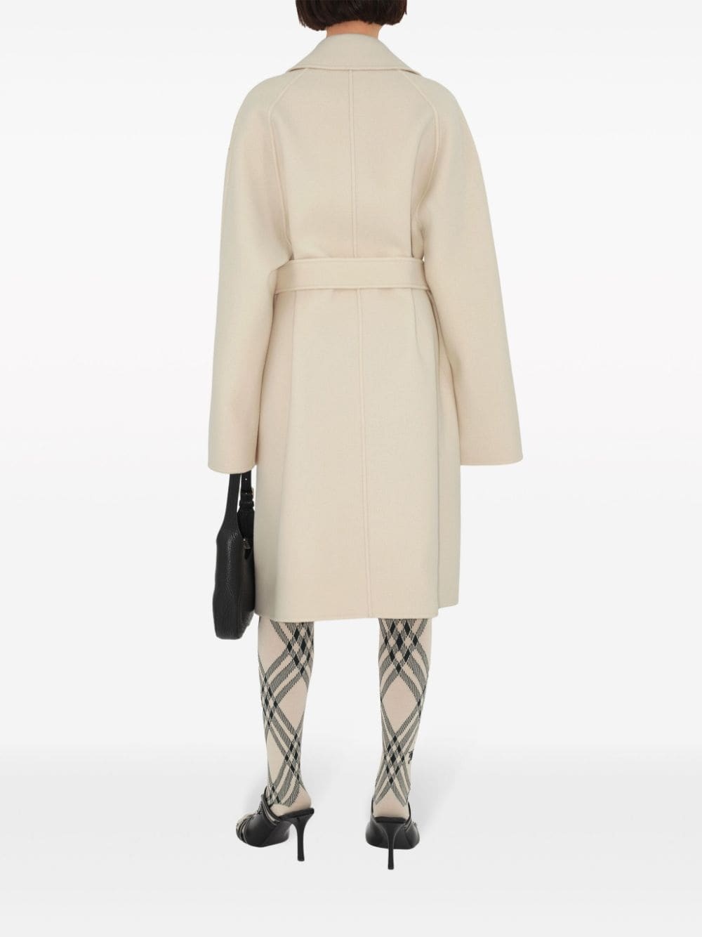 wrap cashmere coat - 4