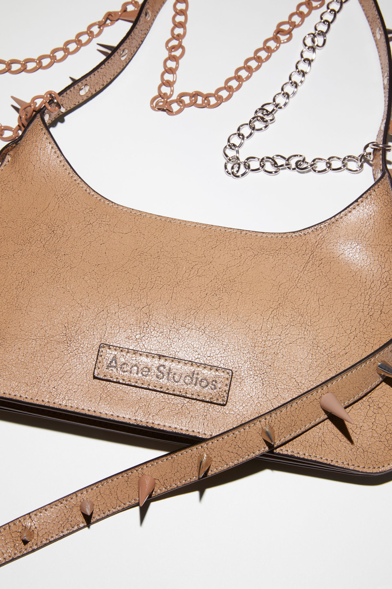 Platt spike mini shoulder bag - Dark beige 5