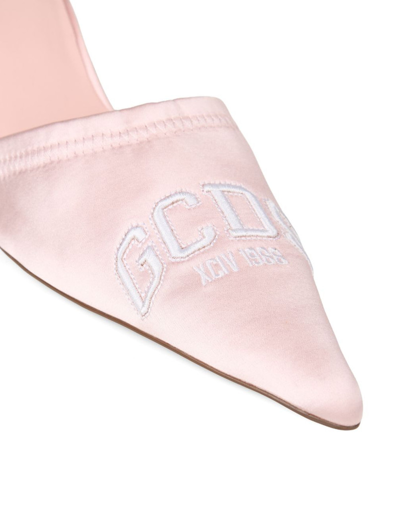 logo-embroidered mules 4