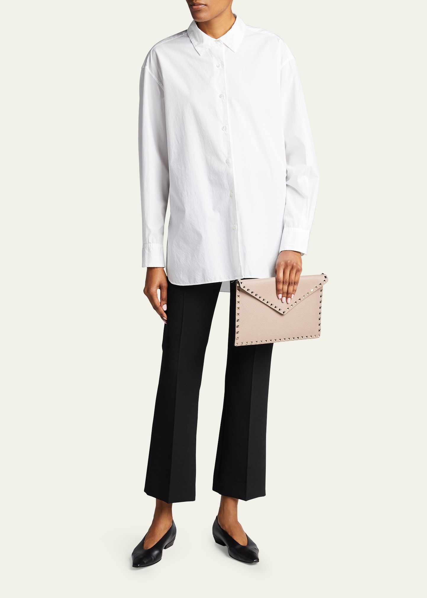 Rockstud Large Envelope Clutch Bag - 3