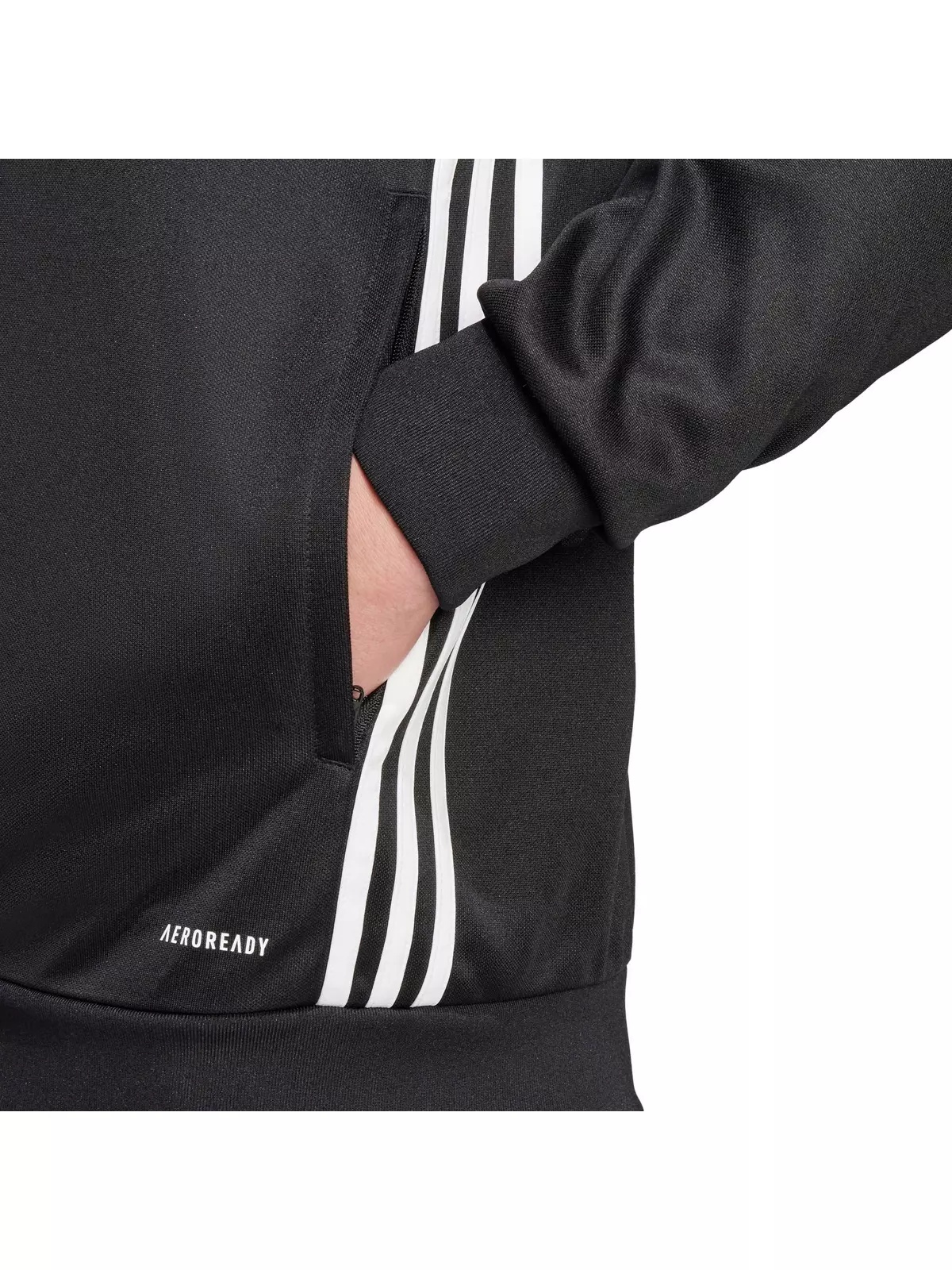 Men's Tiro 25 Essentials Training Track Top -Black/White - 5