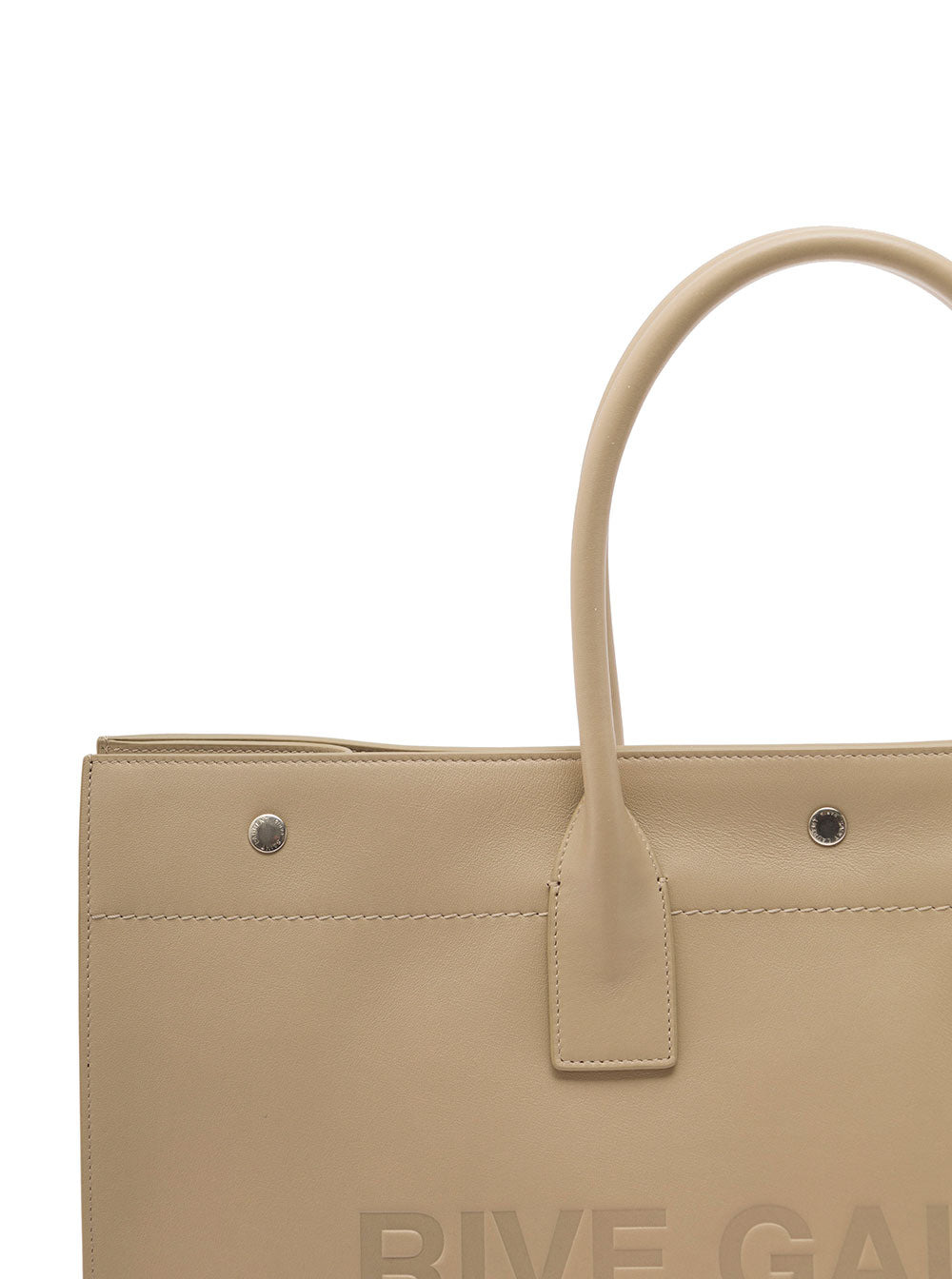 Saint Laurent Men Rive Gauche Large Tote Bag In Beige Leather Man - 3