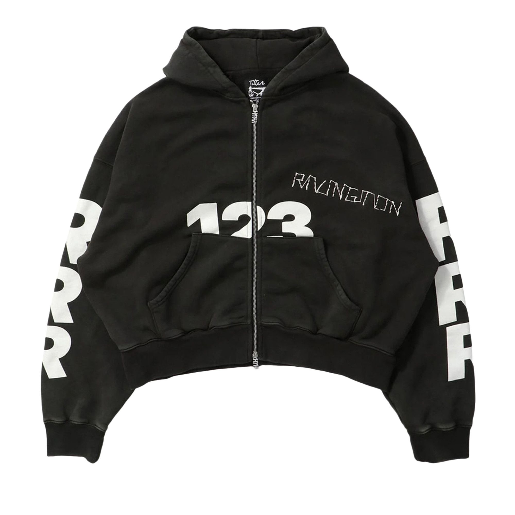 RRR123 Uso-123 CVA Zip Hoodie 'Mechanic Black' - 1