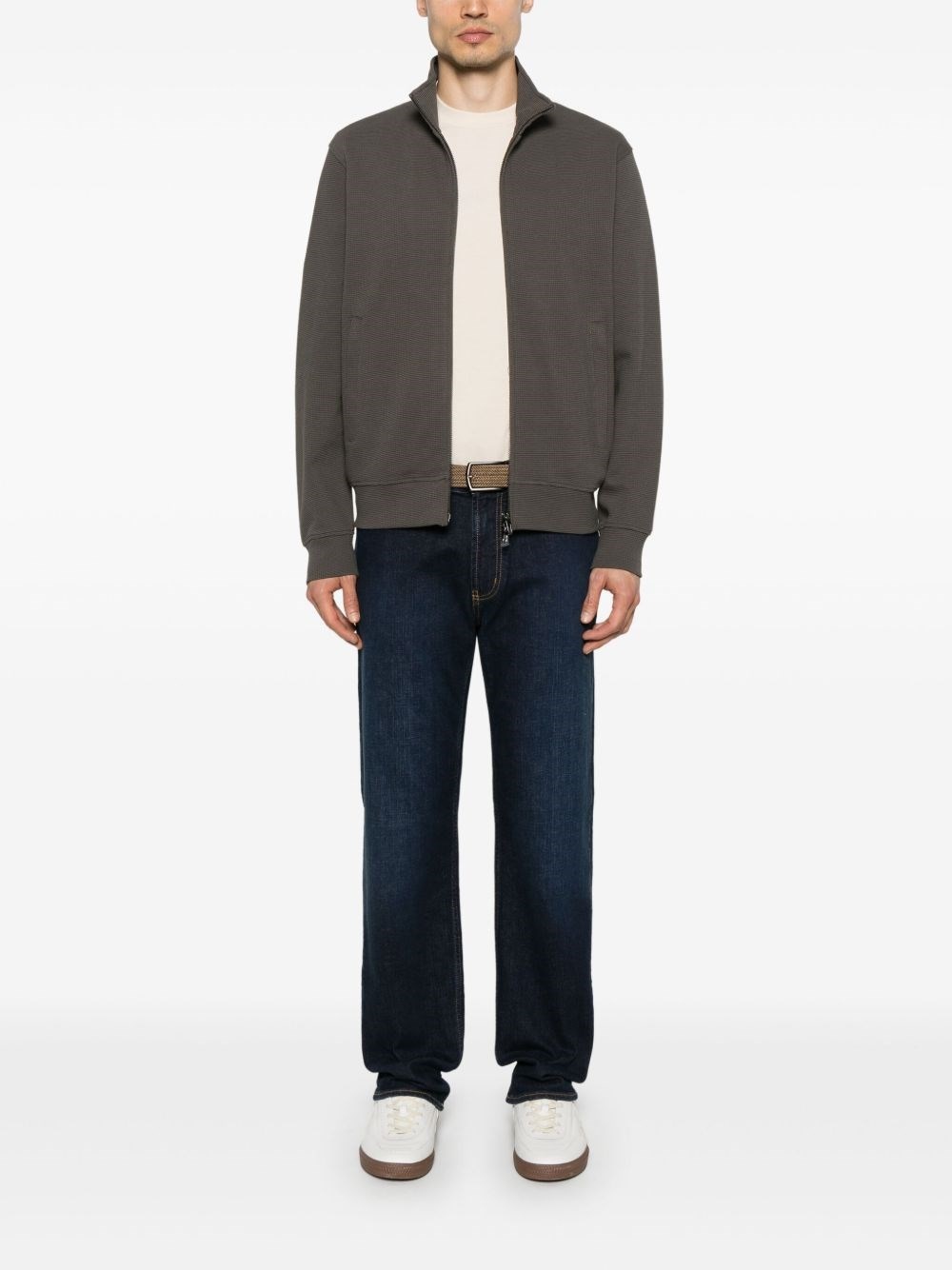 Cotton zipped sweatshirt - 5