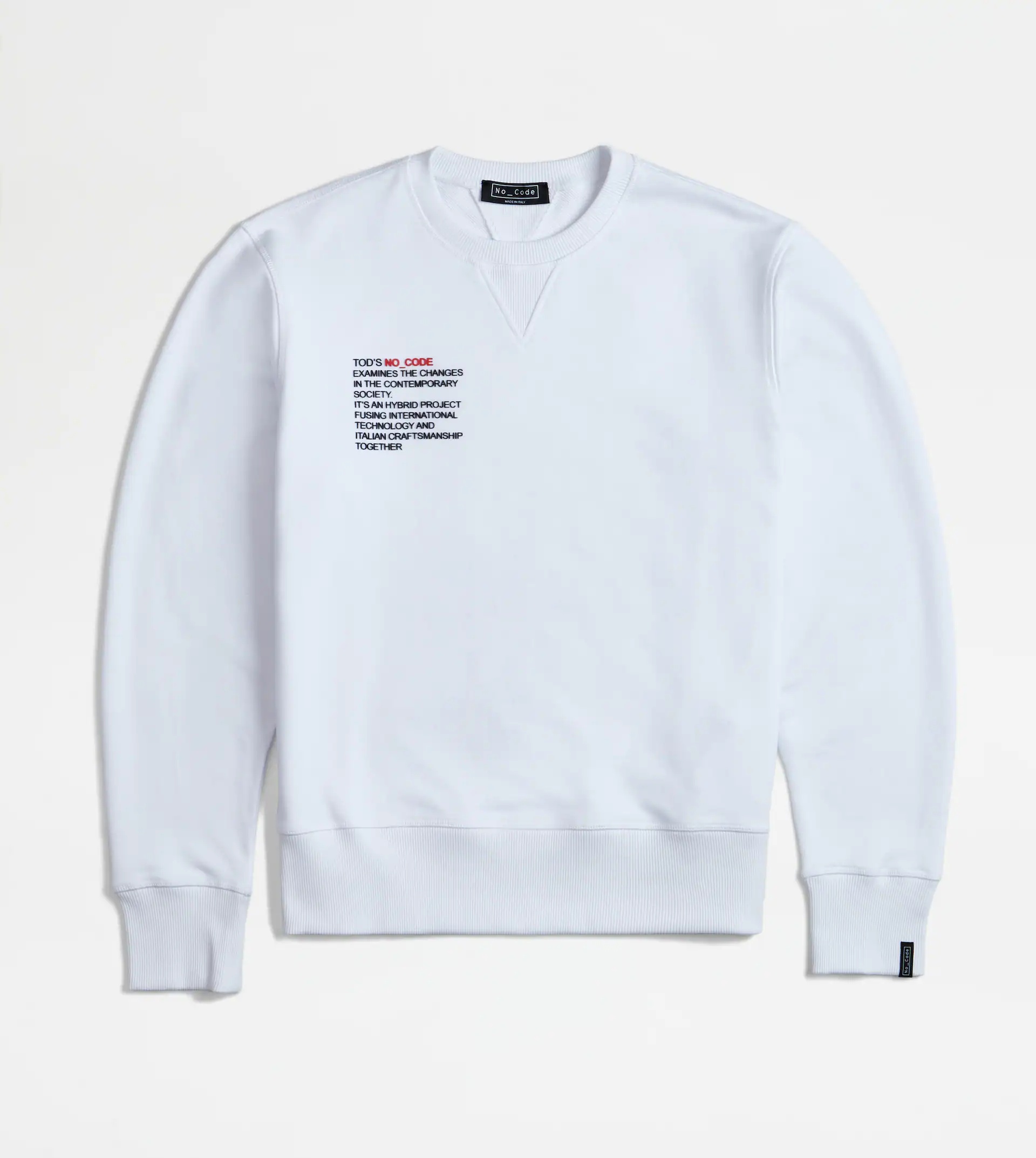 ROUND-NECK SWEATSHIRT NO_CODE - WHITE - 1