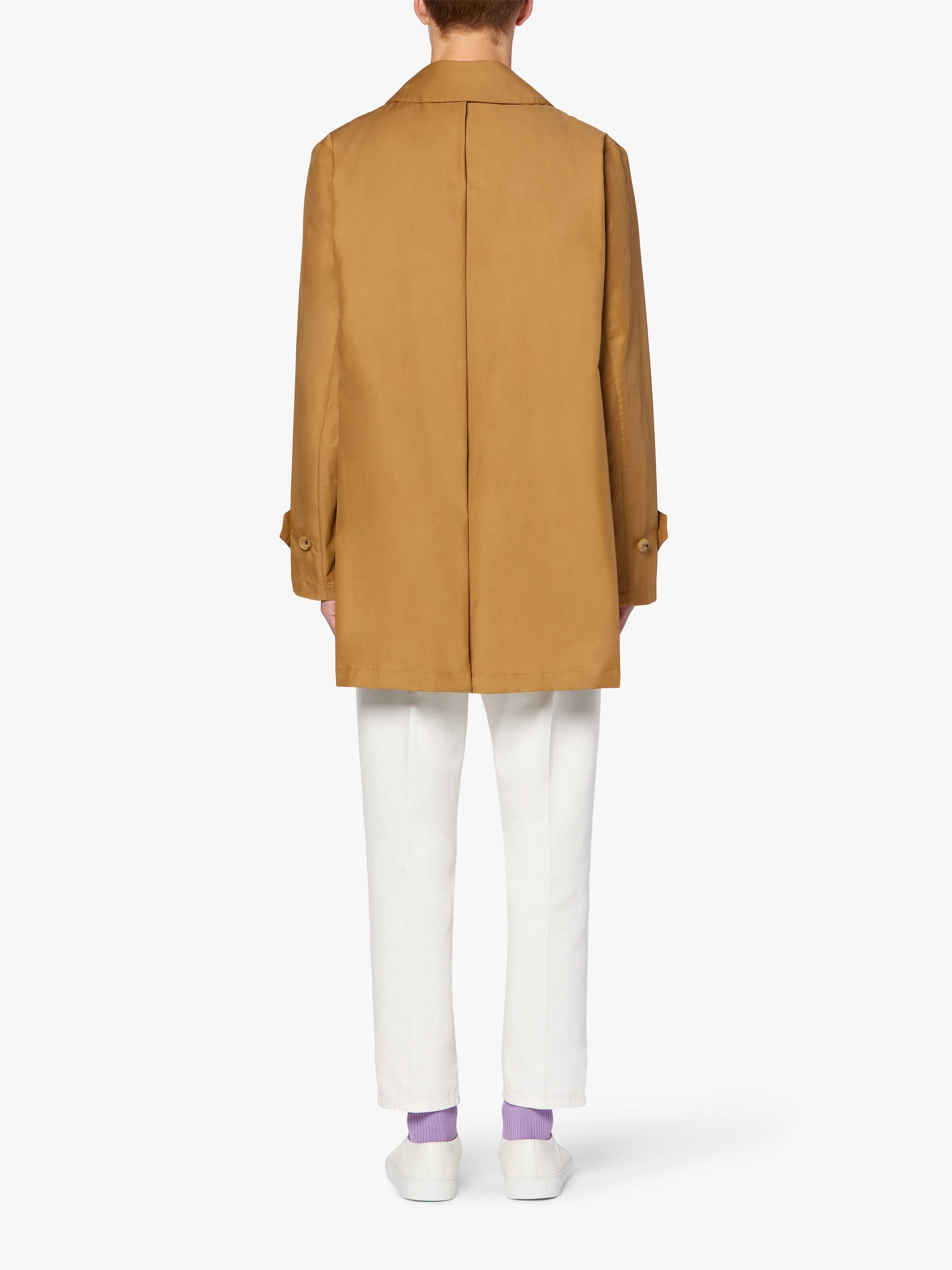 A-LINE TORRENTIAL MOCHA COTTON BLEND RAINCOAT | GMM-220 - 3