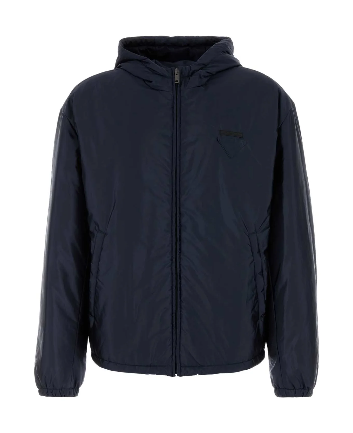 Navy Blue Re-nylon Padded Jacket - 1