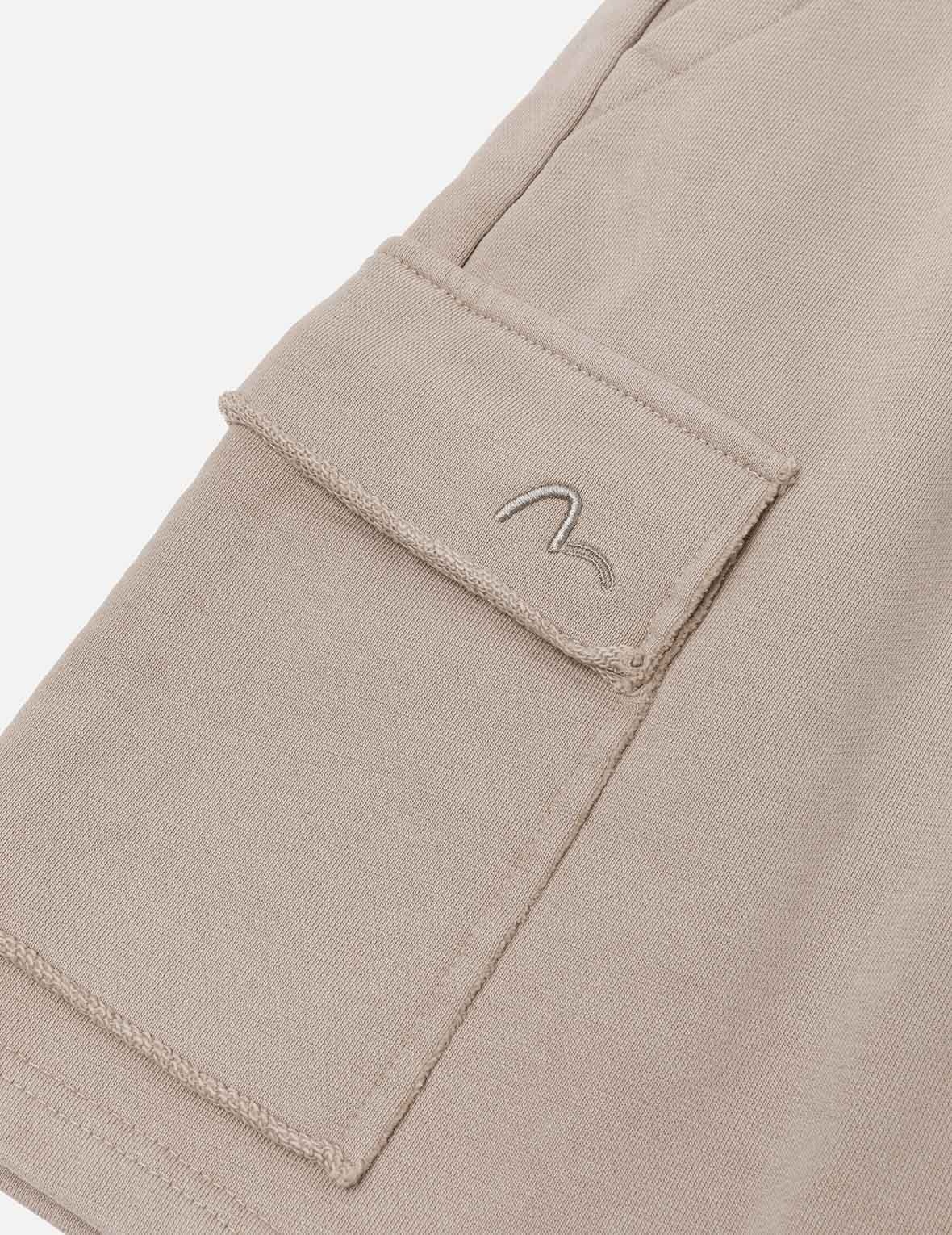 Seagull and Logo Embroidery Relax Fit Sun-Dried Finish Sweatshorts - 5