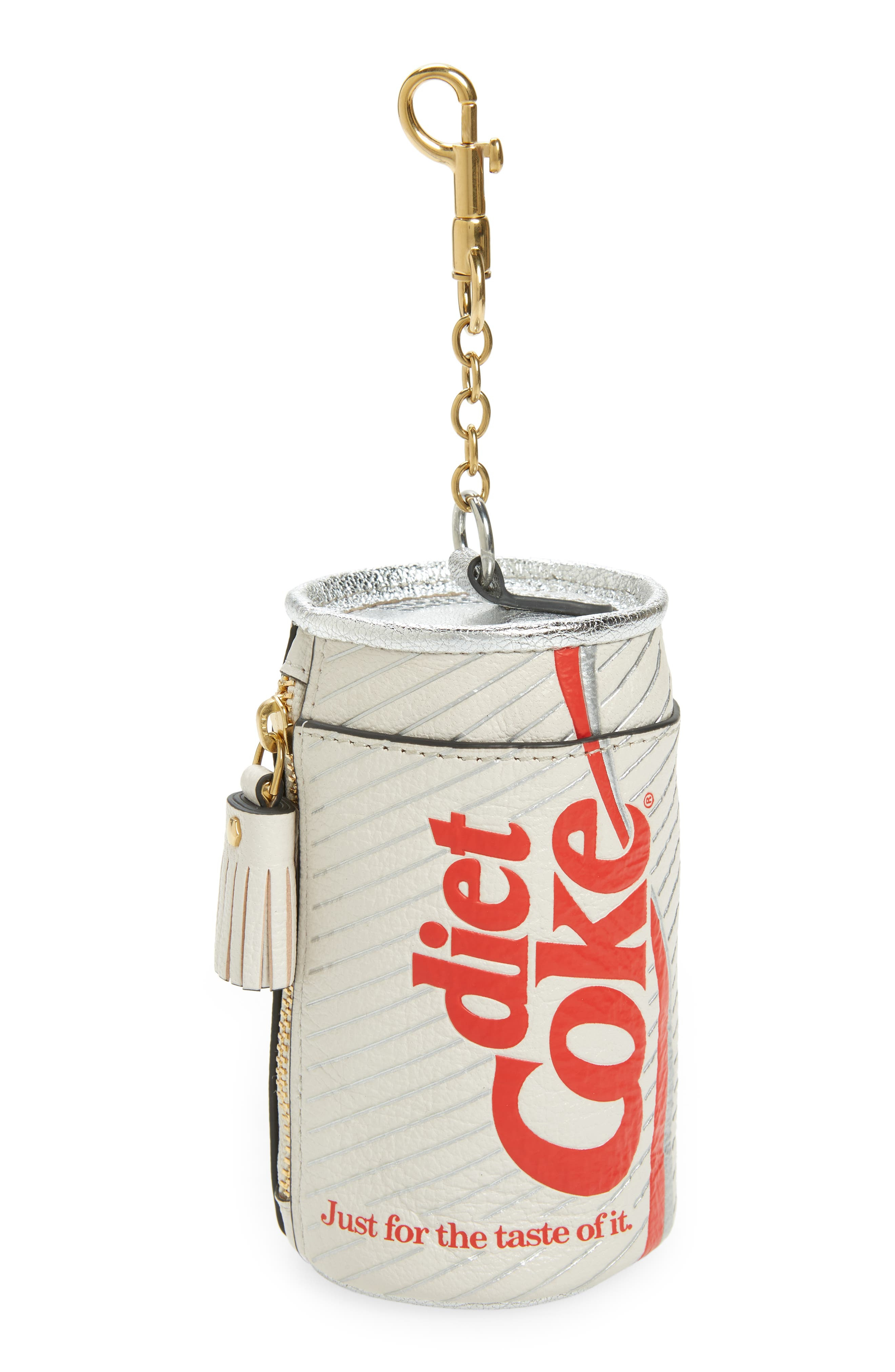 Anya Hindmarch x Coca Cola Diet Coke Leather Coin Purse in Optic White at Nordstrom - 1