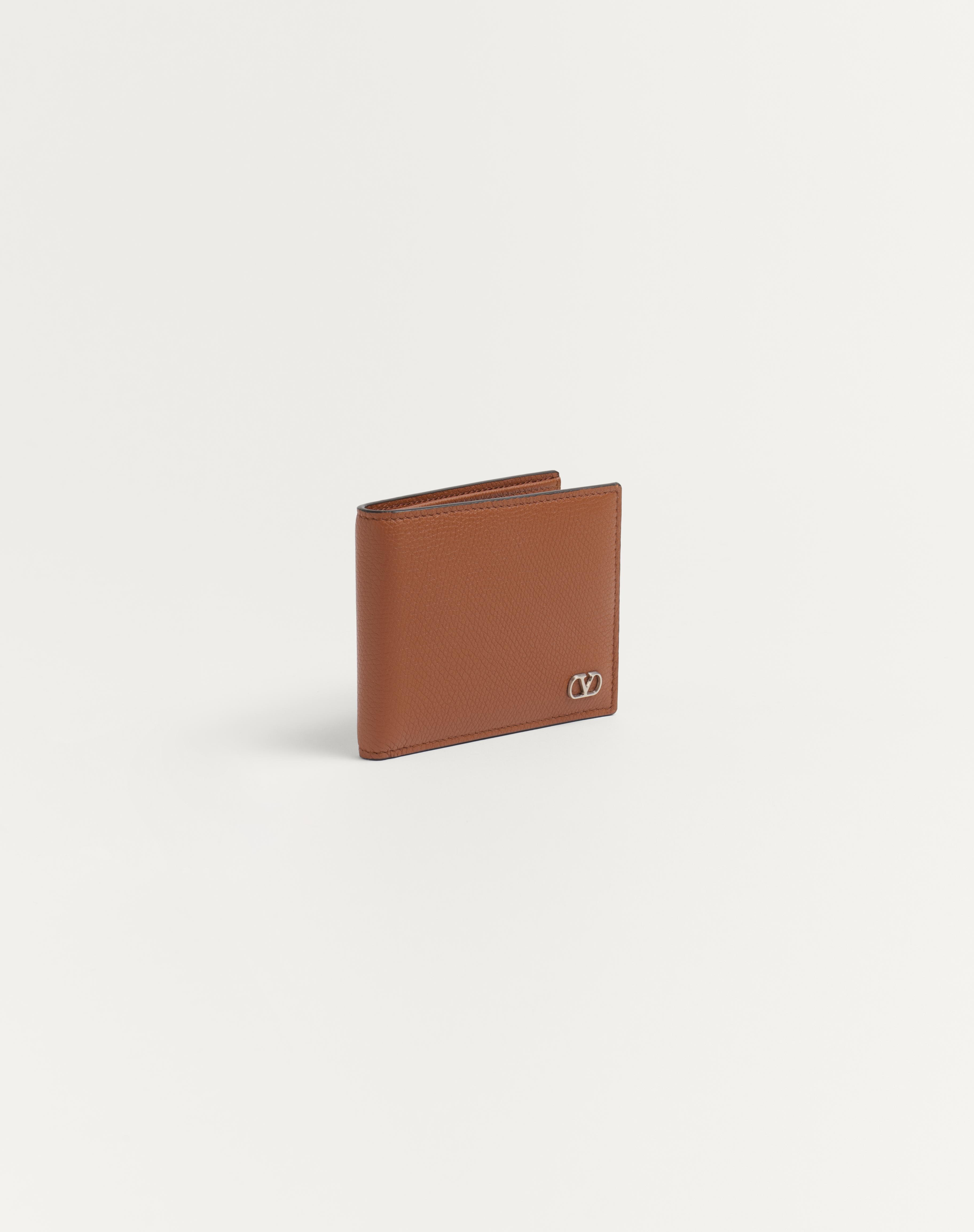 VLOGO SIGNATURE GRAINY CALFSKIN WALLET - 4