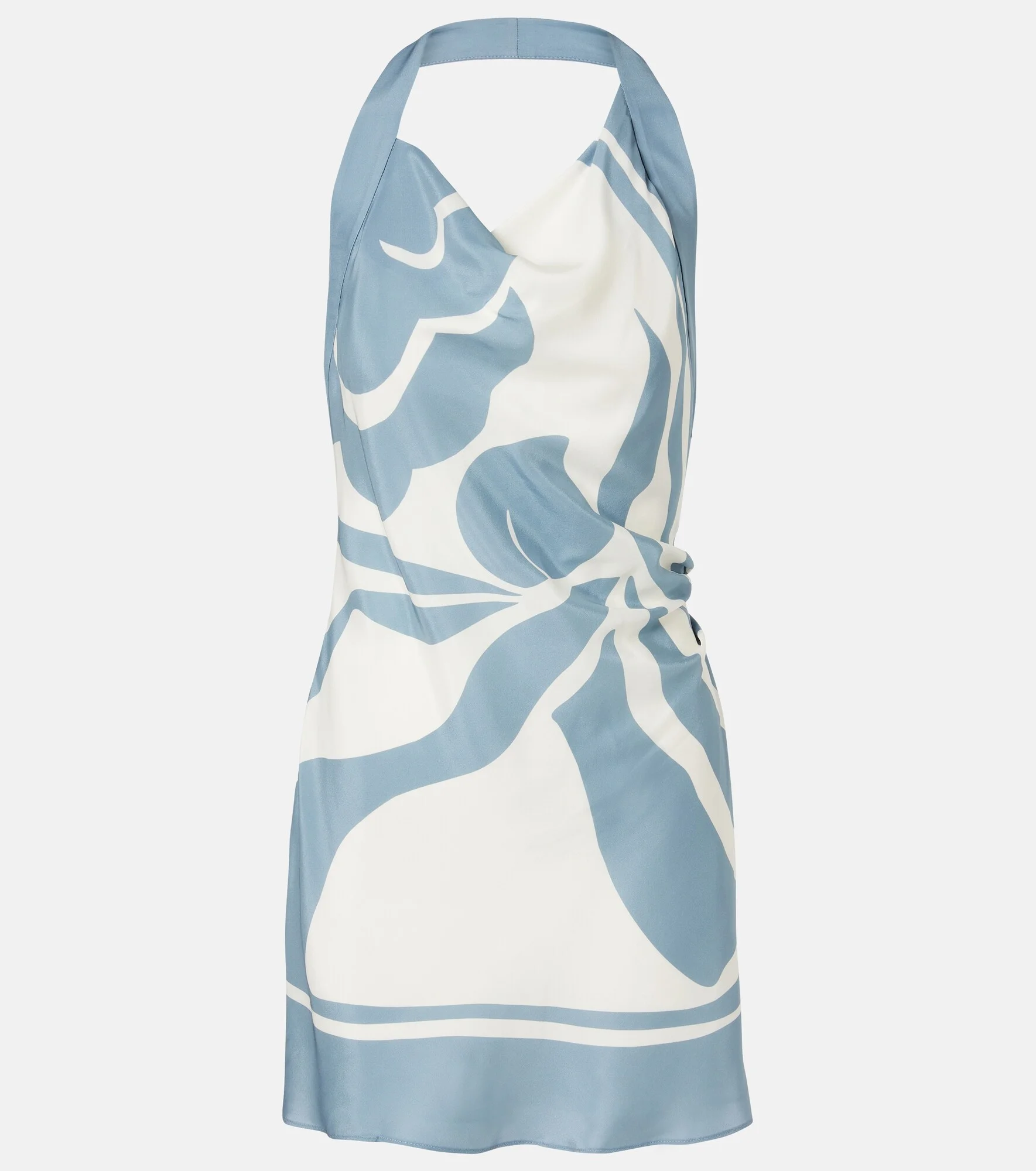 Lilou halterneck silk minidress - 1