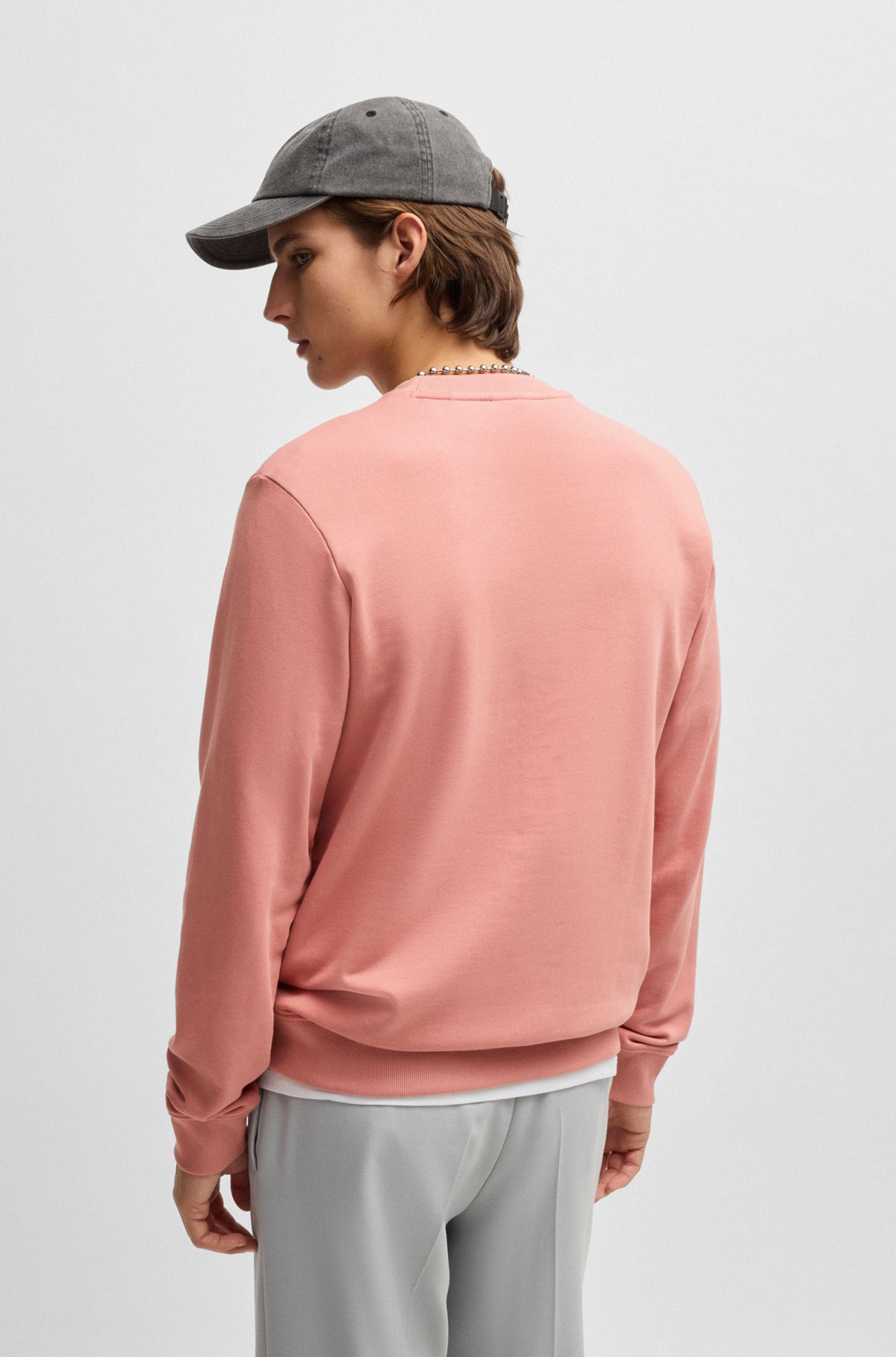 COTTON-TERRY REGULAR-FIT SWEATSHIRT WITH LOGO PRINT - 5