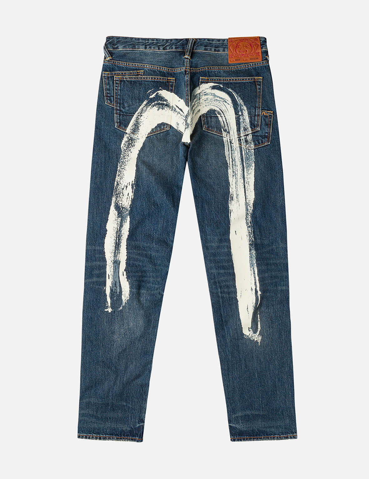 7-Pocket Design Washed Daicock Print Carrot Fit Jeans #2017 - 3