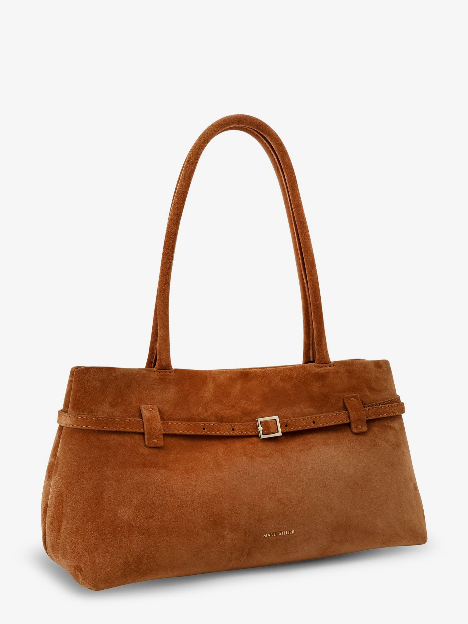 MANU ATELIER - Manu Atelier Le Cambon East West Suede Shoulder Bag - 3