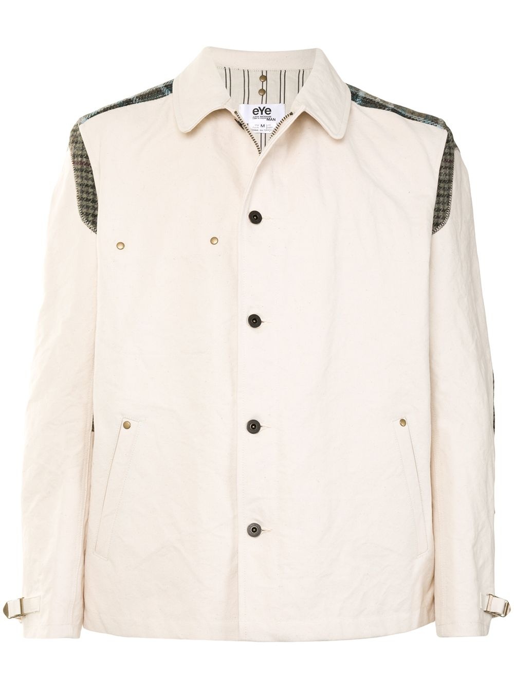 contrast patch jacket - 1