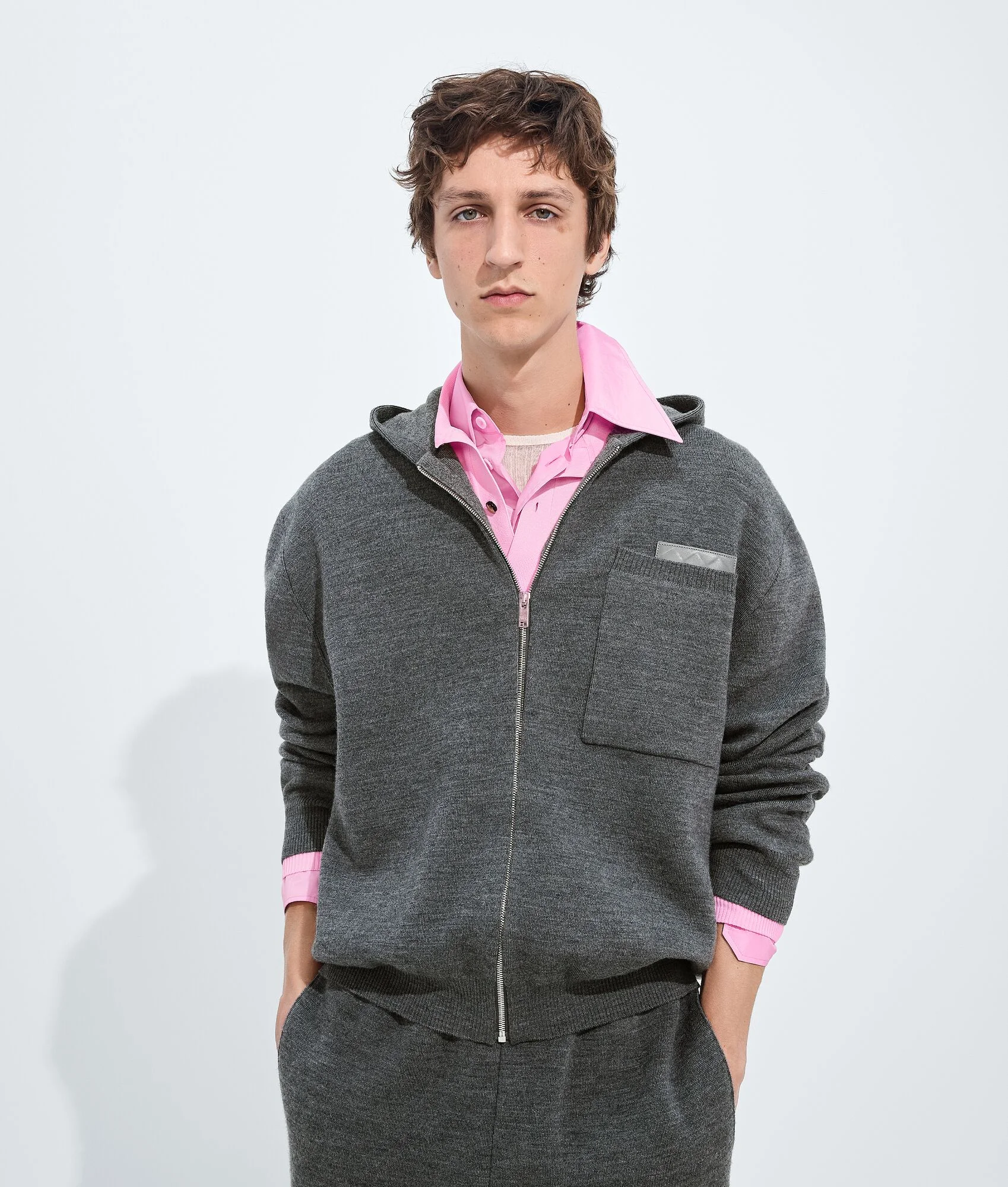Wool and Cashmere Hoodie - 1