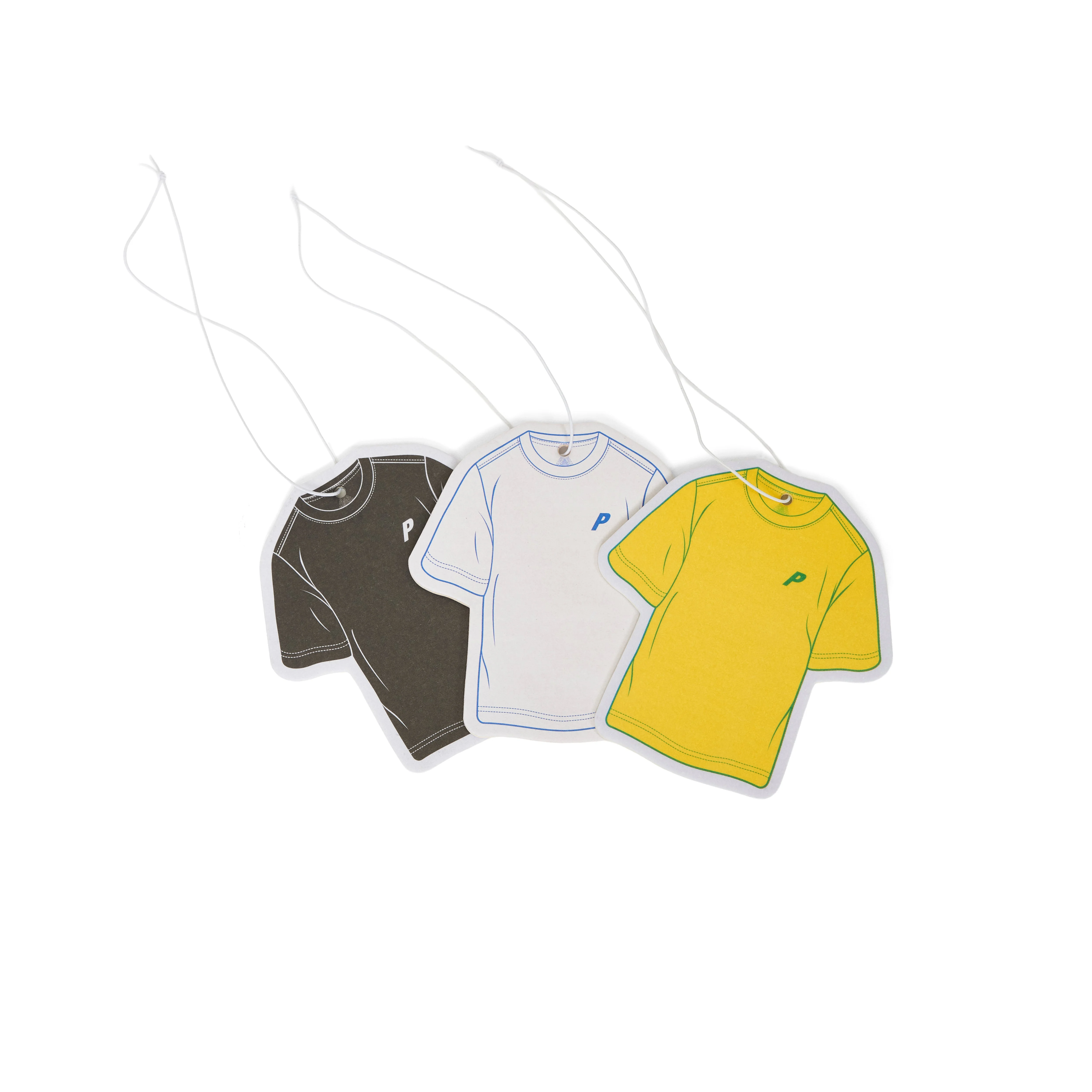 TRI T-SHIRT AIR FRESHENERS 3 PACK BLACK / WHITE / YELLOW - 1