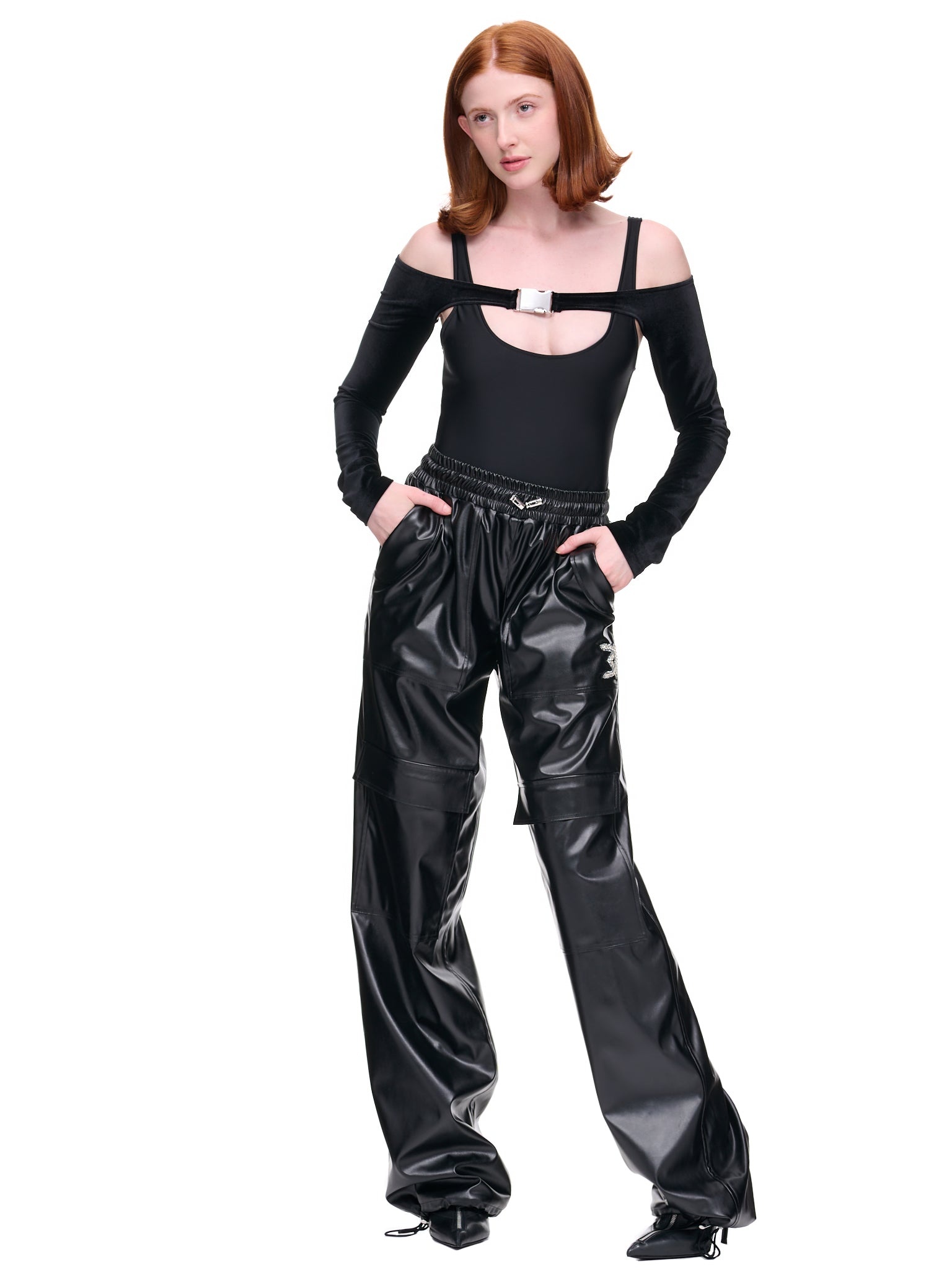 Velvet Overlayer Bodysuit - 6