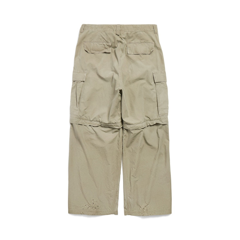 Men's Large Cargo Pants in Dark Beige 6